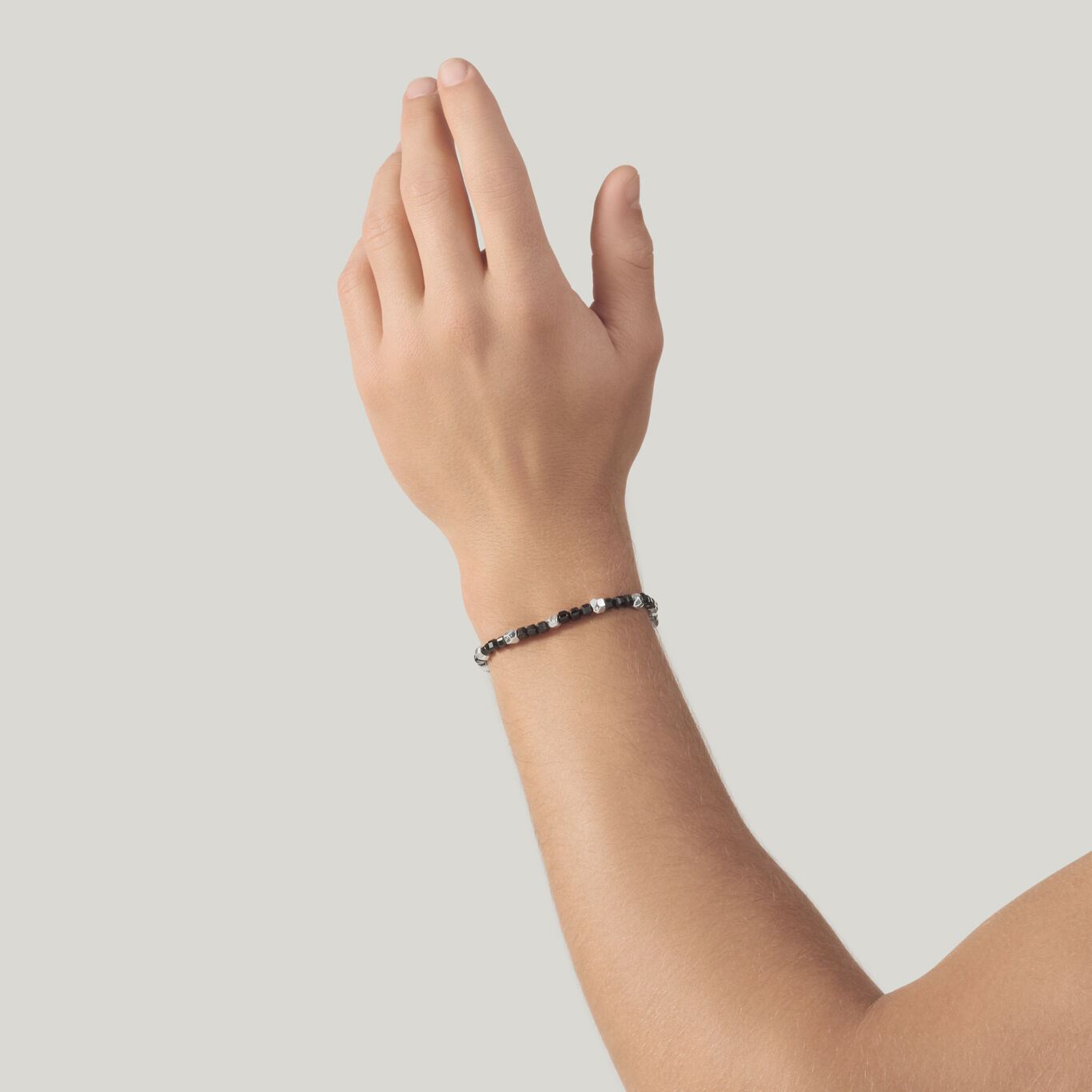 Armband W&uuml;rfel Schwarzer Spinell