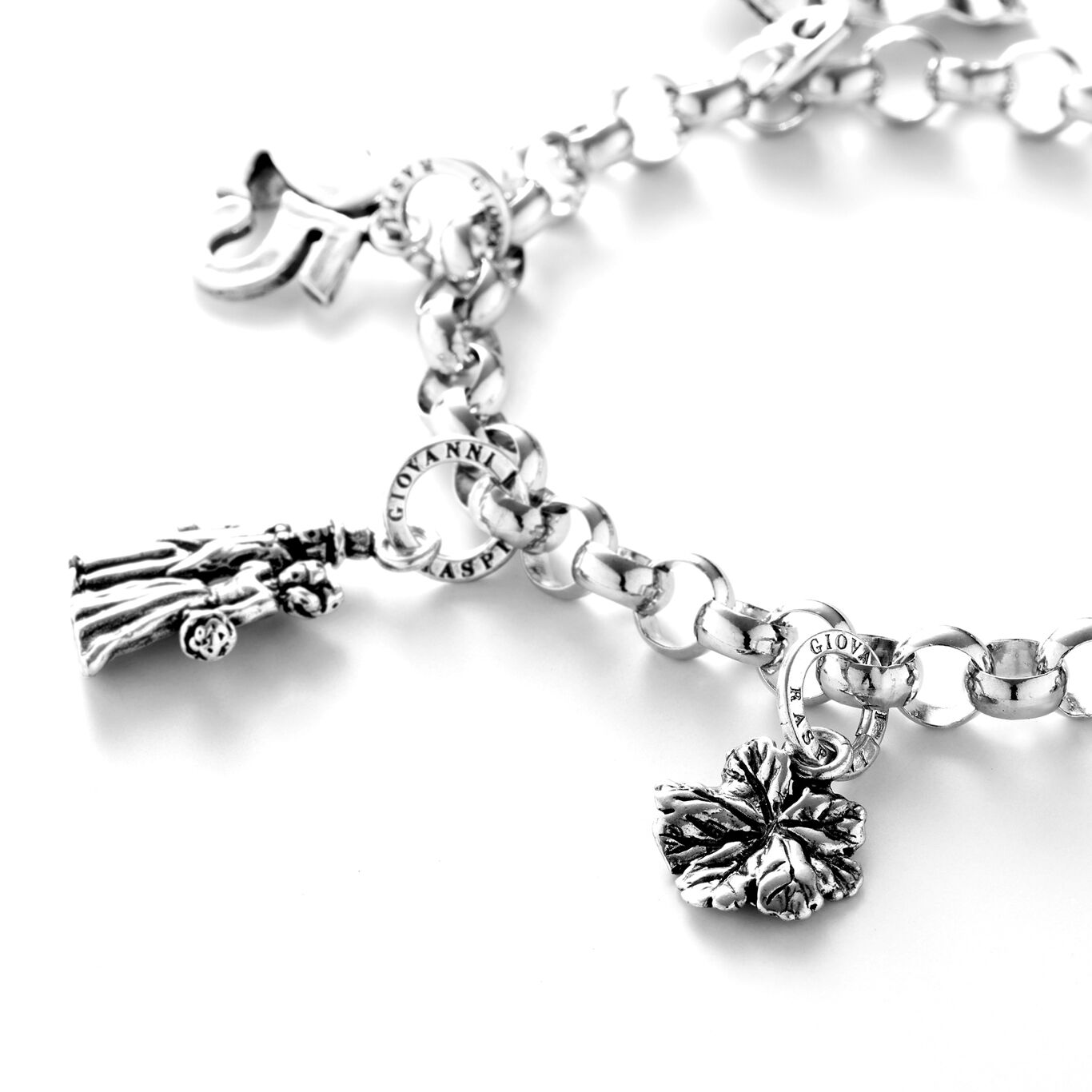 Charm Feuille de G&eacute;ranium, Charm en argent massif_image number 1_Giovanni Raspini