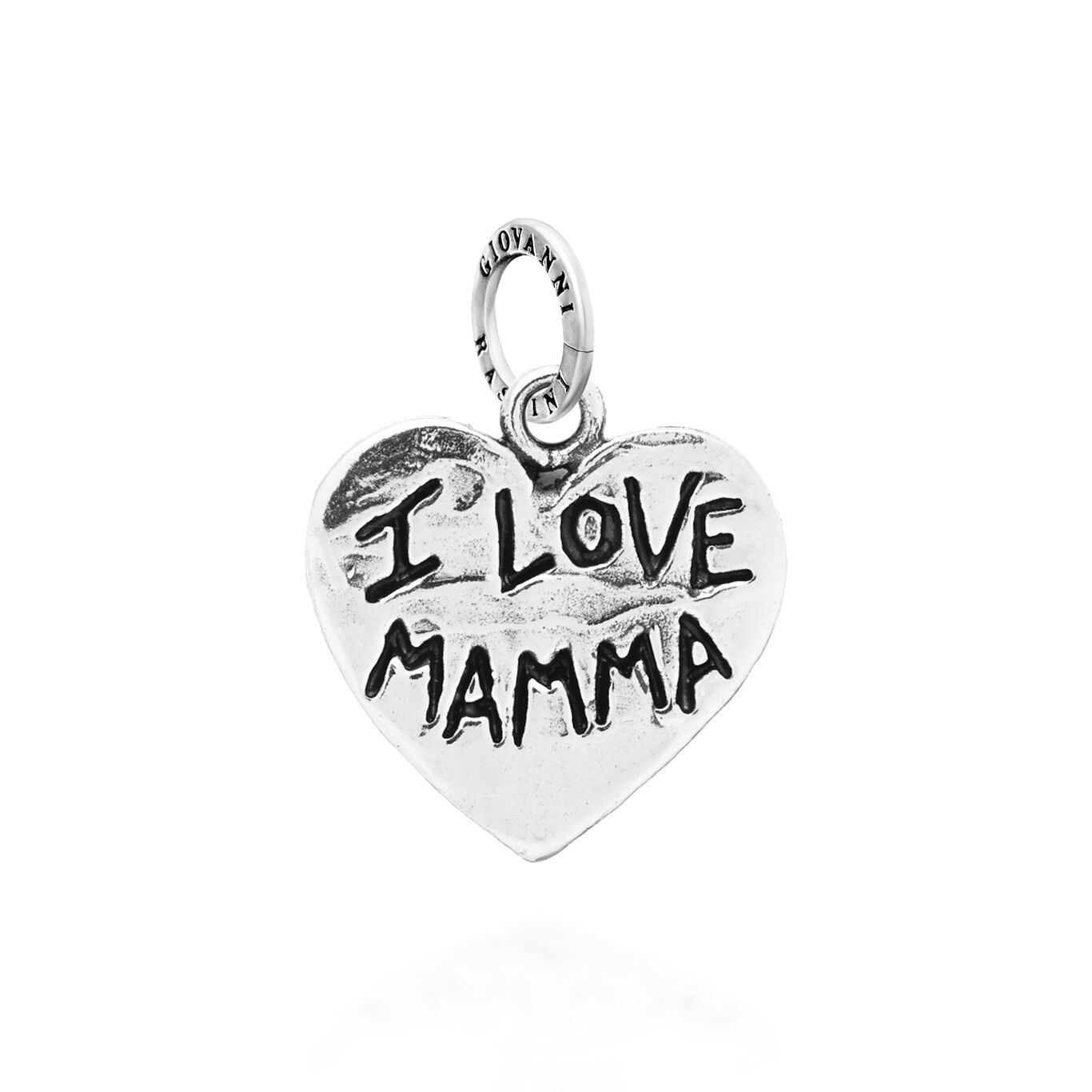 Charm Corazón «I love mamma», Charm de Plata 925_image number 0_Giovanni Raspini