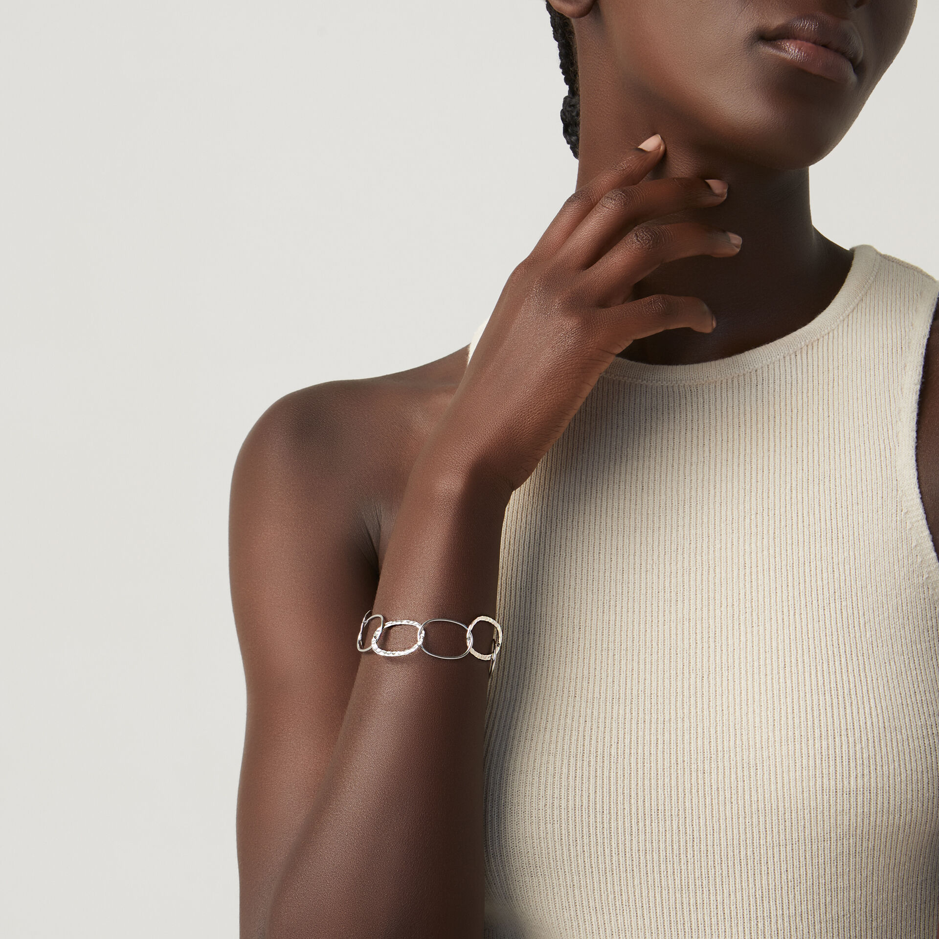 Bracciale Maglia Ovale Alternata image number 1