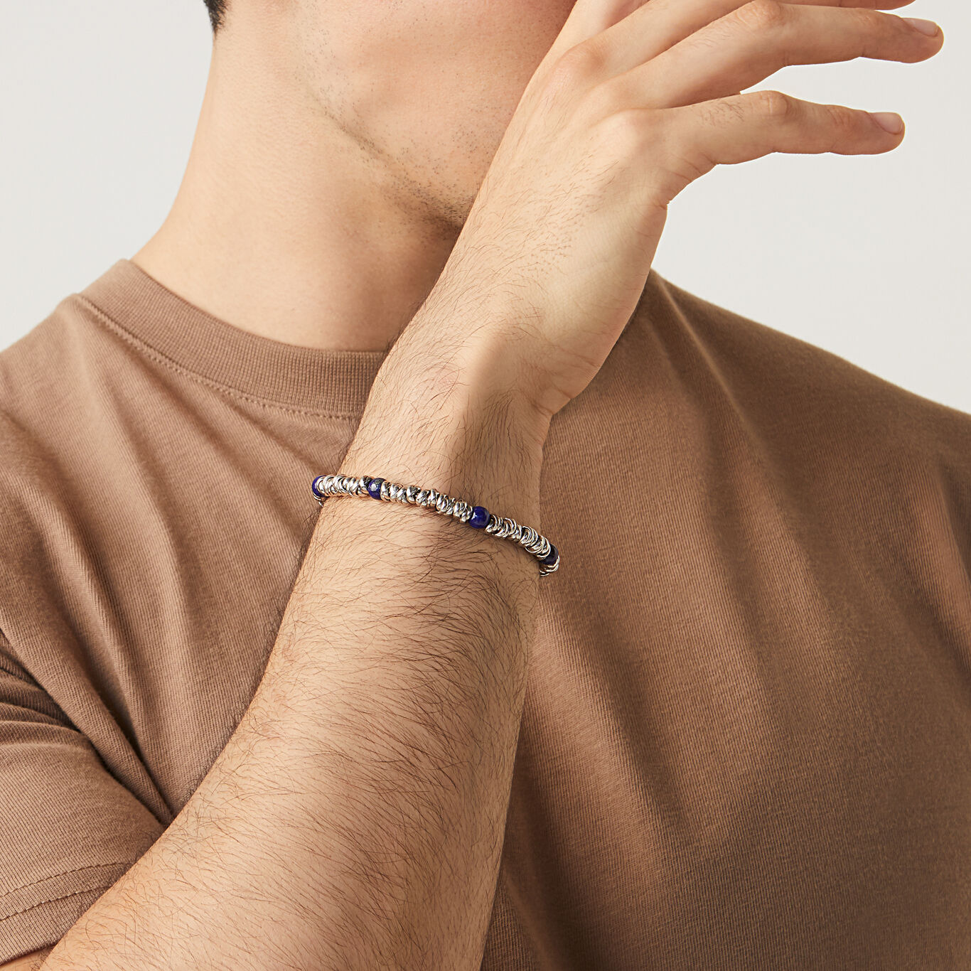 Knots And Lapis Bracelet