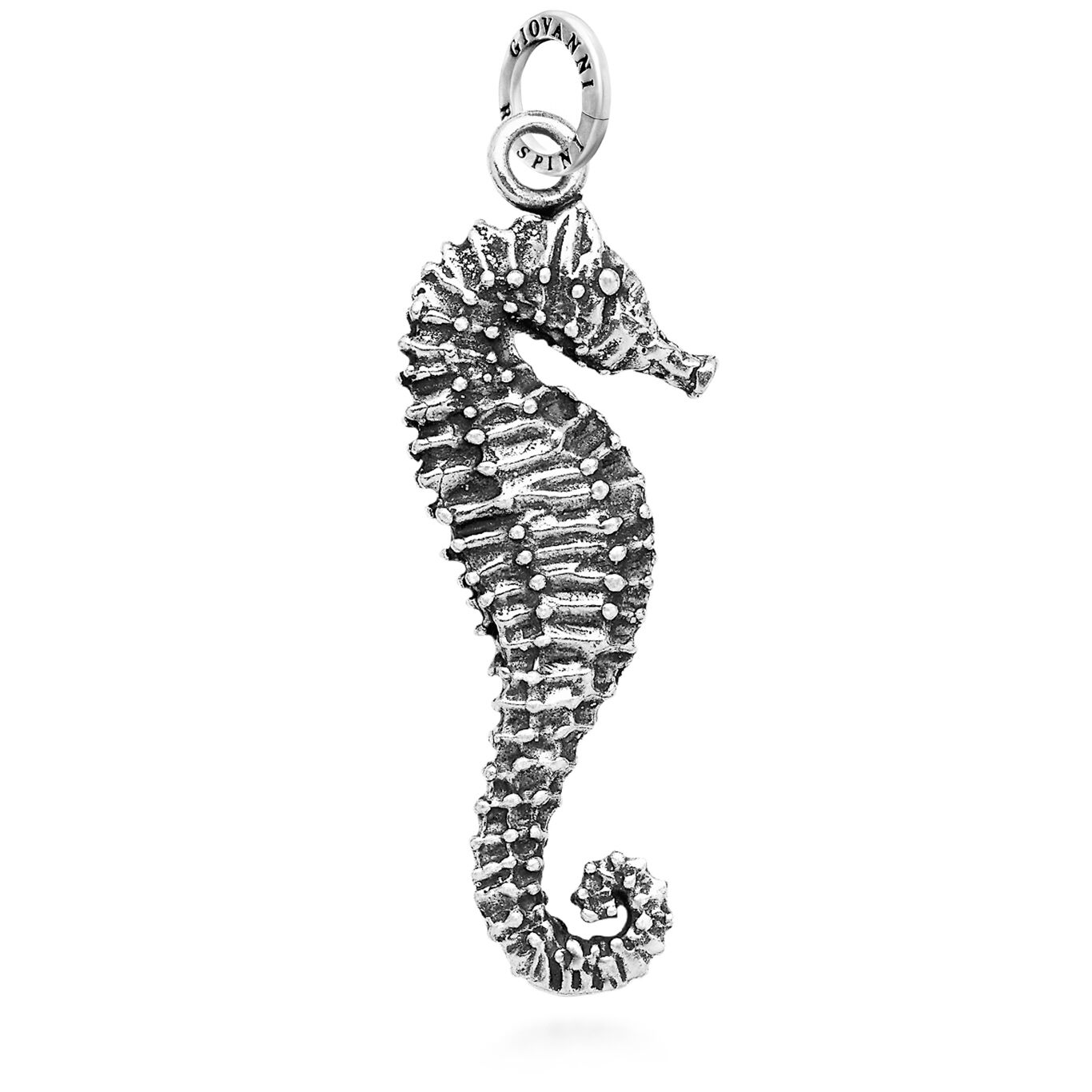 Big Sea Horse Charm, Charm in Sterling Silver_image number 0_Giovanni Raspini