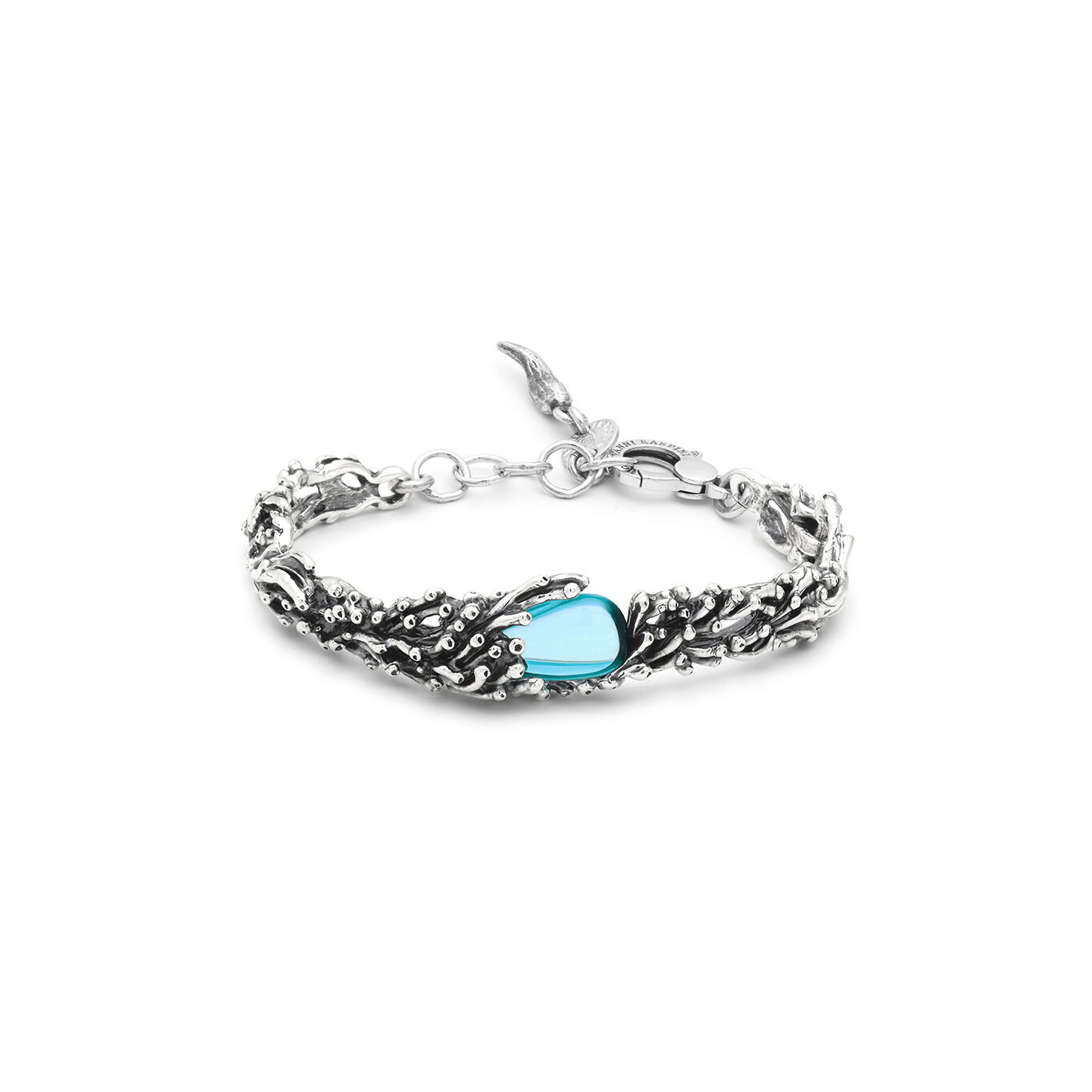 Armband Tropfen Meer, Armband aus Silber 925 und blauer Kristall_image number 0_Giovanni Raspini