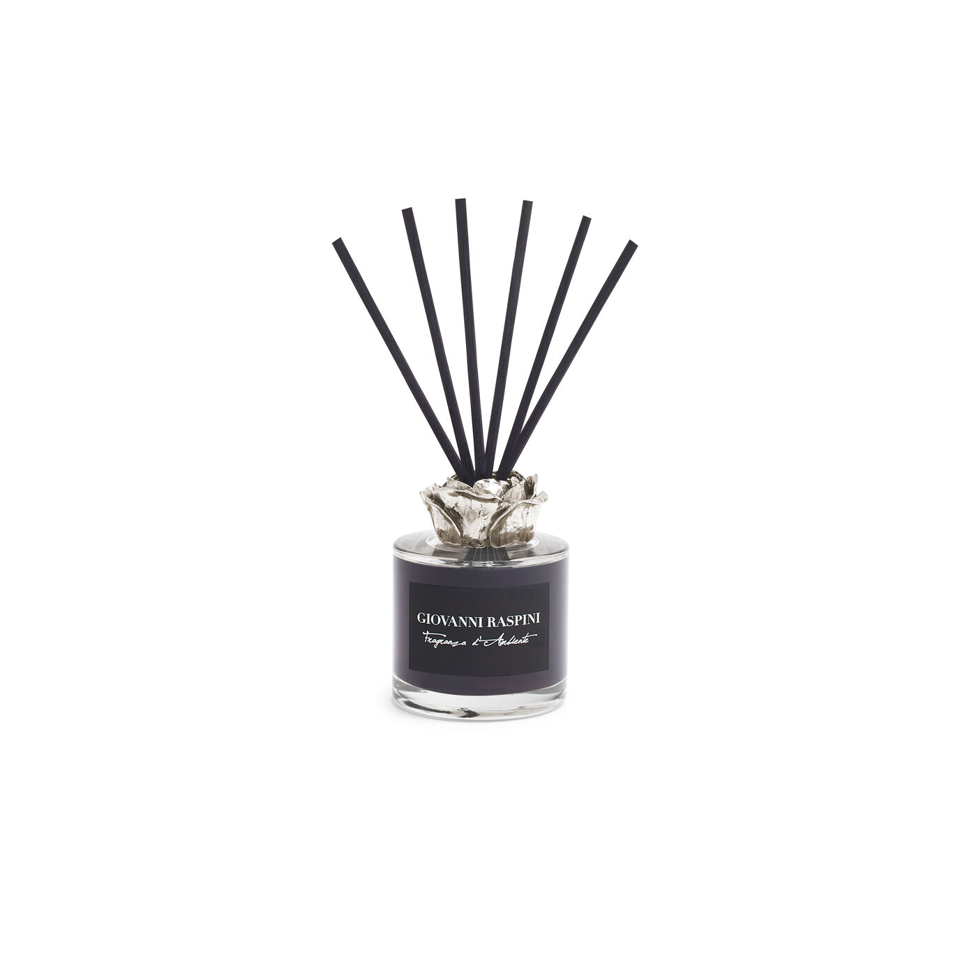 Diffusore Rosa, Fragranza d'ambiente Nero Divino con decoro in bronzobianco_image number 1_Giovanni Raspini