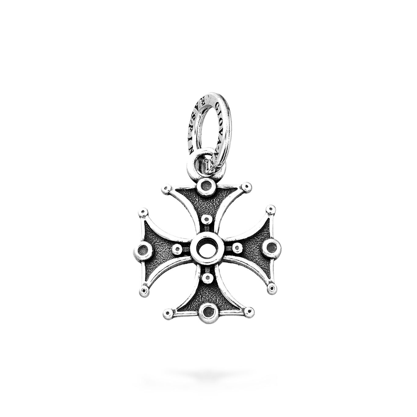 Square Cross Charm, Charm in Sterling Silver_image number 0_Giovanni Raspini