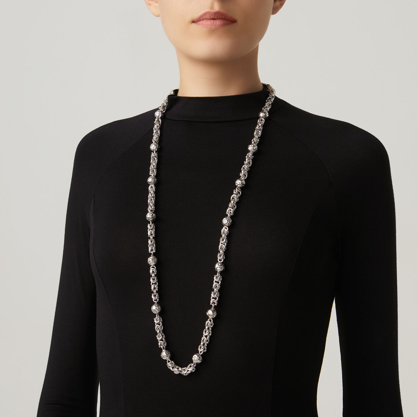 Empire Necklace, Necklace in Sterling Silver_image number 1_Giovanni Raspini