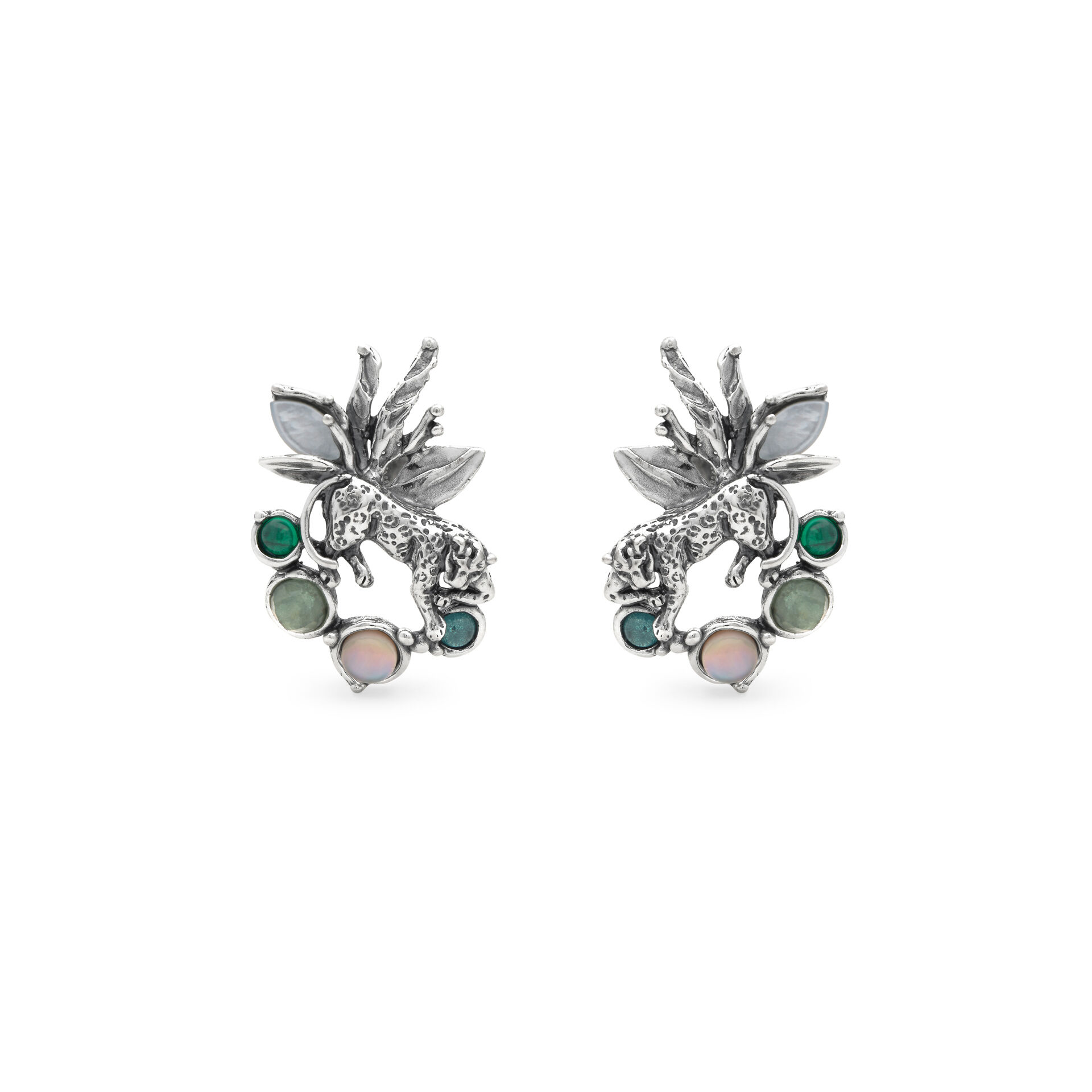 Leopard Jungle Earrings image number 0