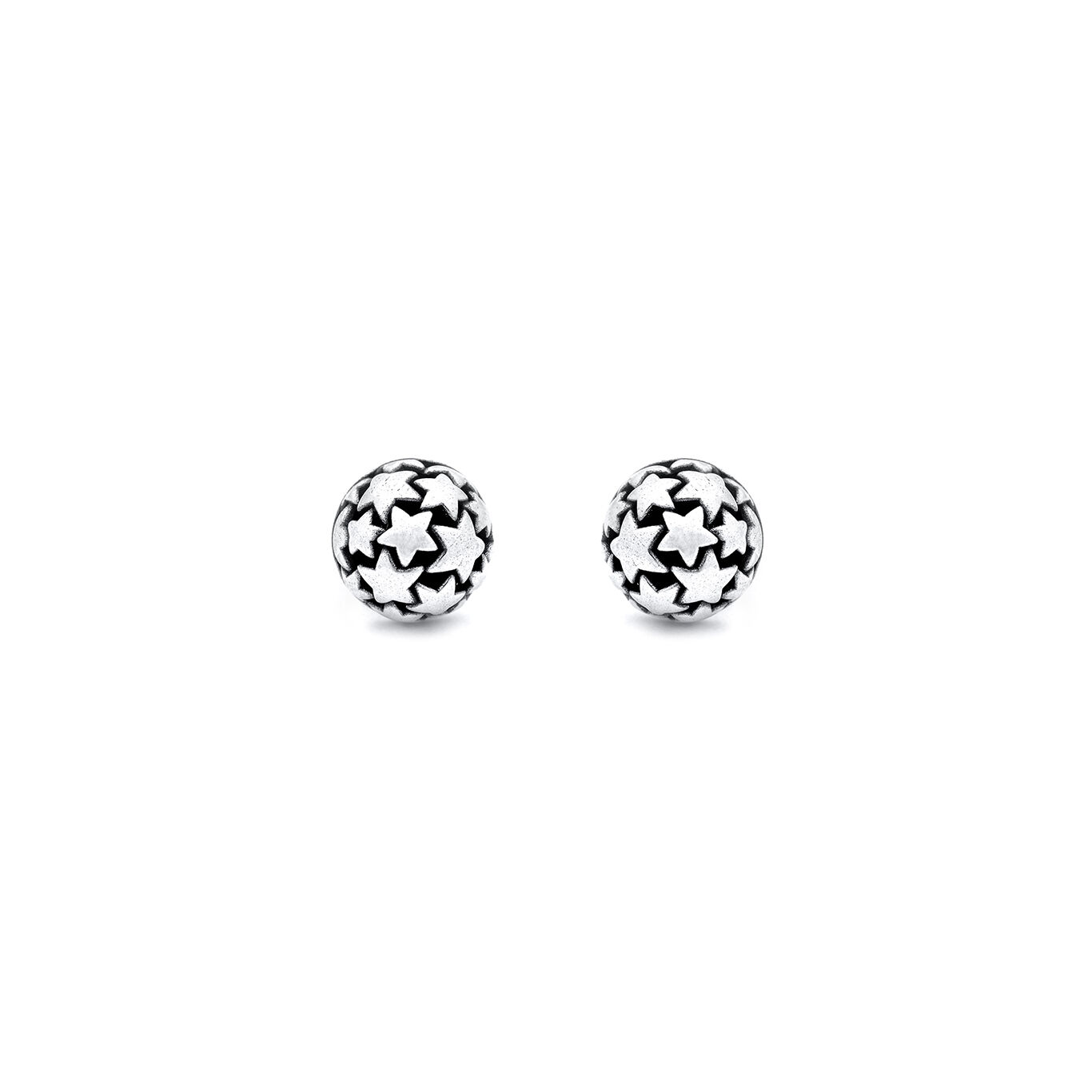 Orecchini A Tre Stelle In Argento Sterling 925 - Piccoli Borchie Con Scatola, Luccicanti