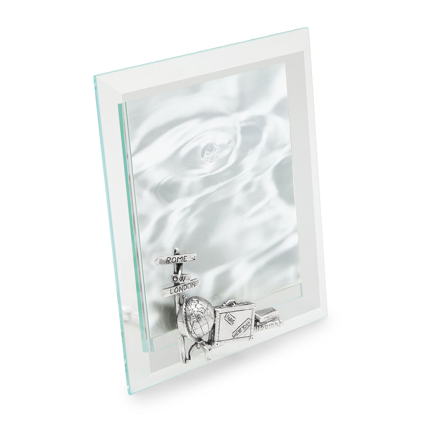 Cadre Encerclé Lumière Voyage, Cadre en argent et verre biseauté_image number 1_Giovanni Raspini