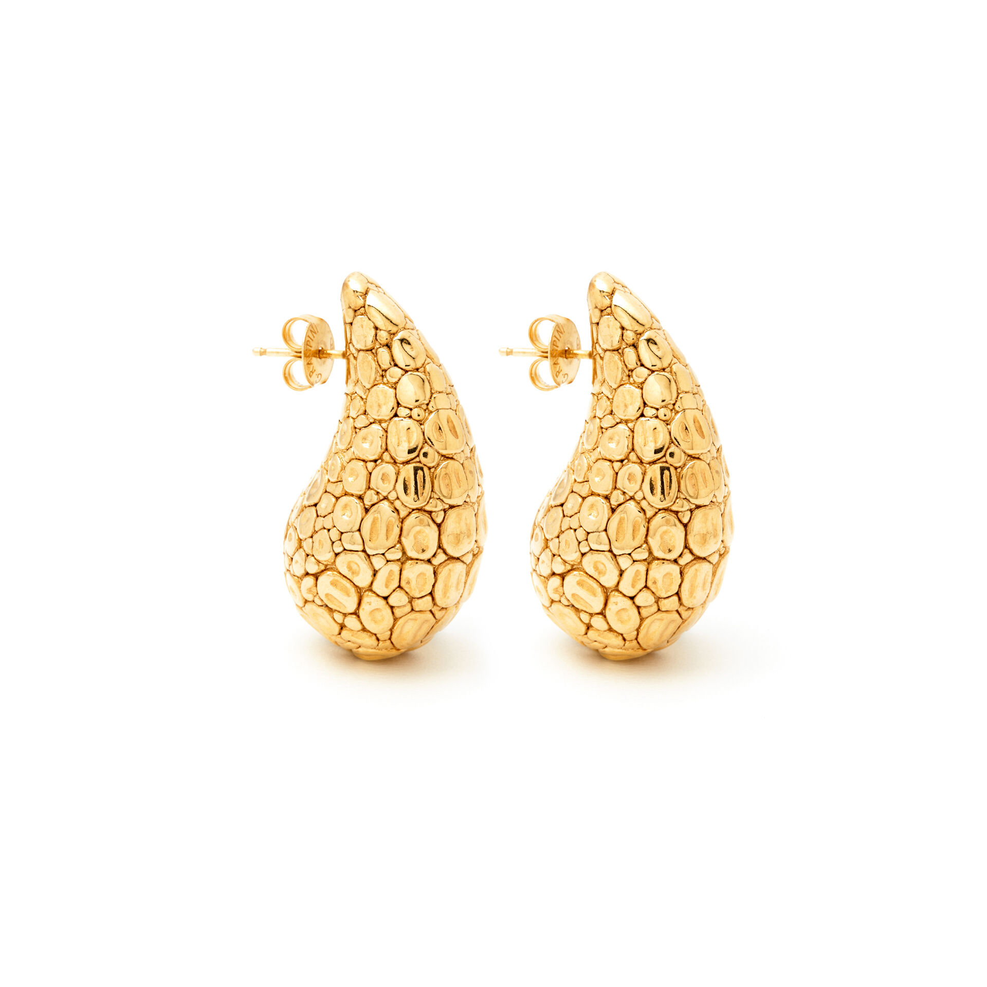 Boucles D&rsquo;Oreilles Goutte Croco image number 0