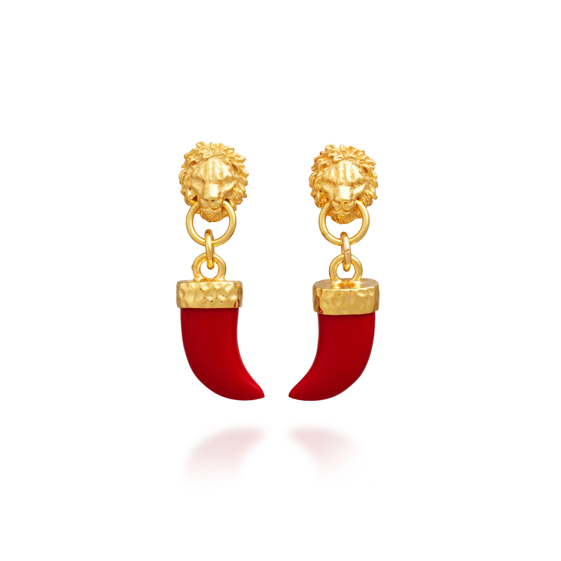 Boucles D&rsquo;Oreilles Lion Et Croc image number 0