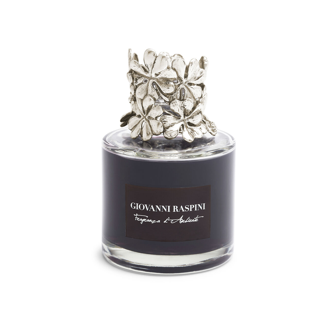 Four-Leaf Clovers Diffuser, Room fragrance Nero Divino with bronzobianco decoration_image number 0_Giovanni Raspini