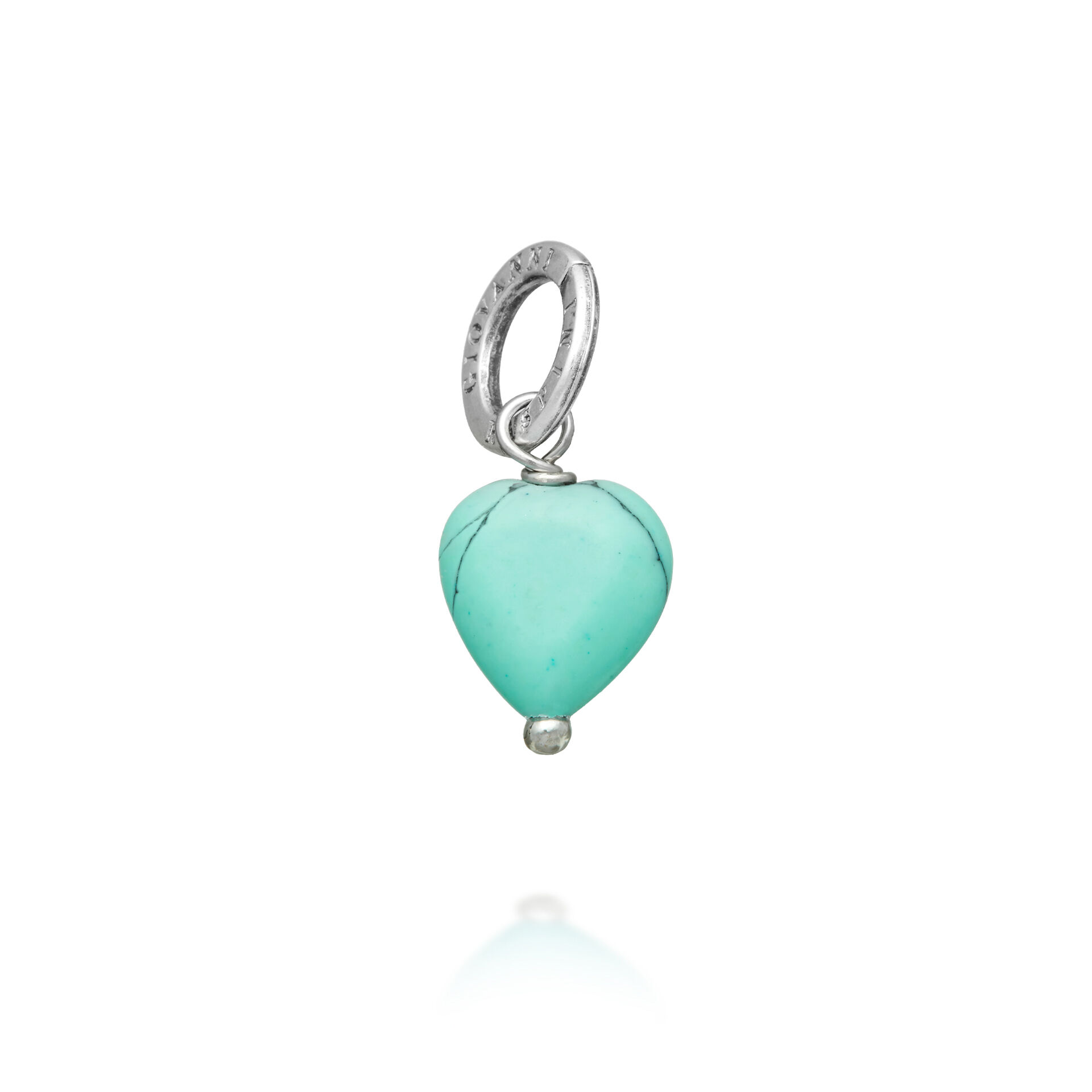 Torquoise Heart Charm image number 0