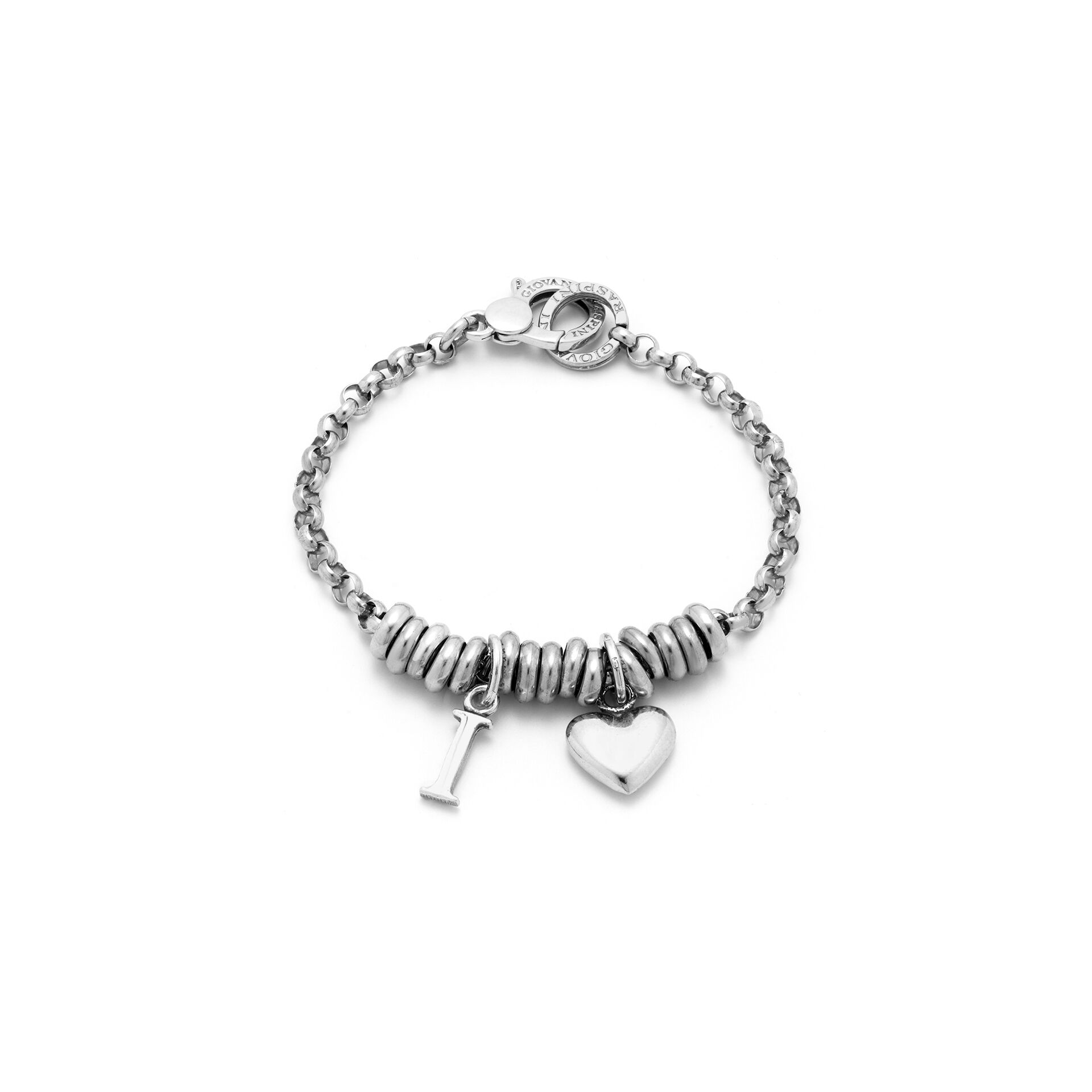 Bracelet with Heart and Letter A image number 0