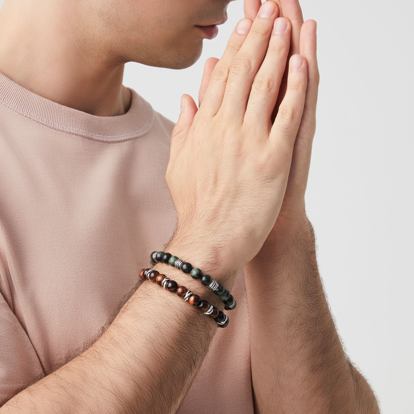 Rhyolite Big Tango Bracelet, Bracelet in Sterling Silver and rhyolite_image number 2_Giovanni Raspini