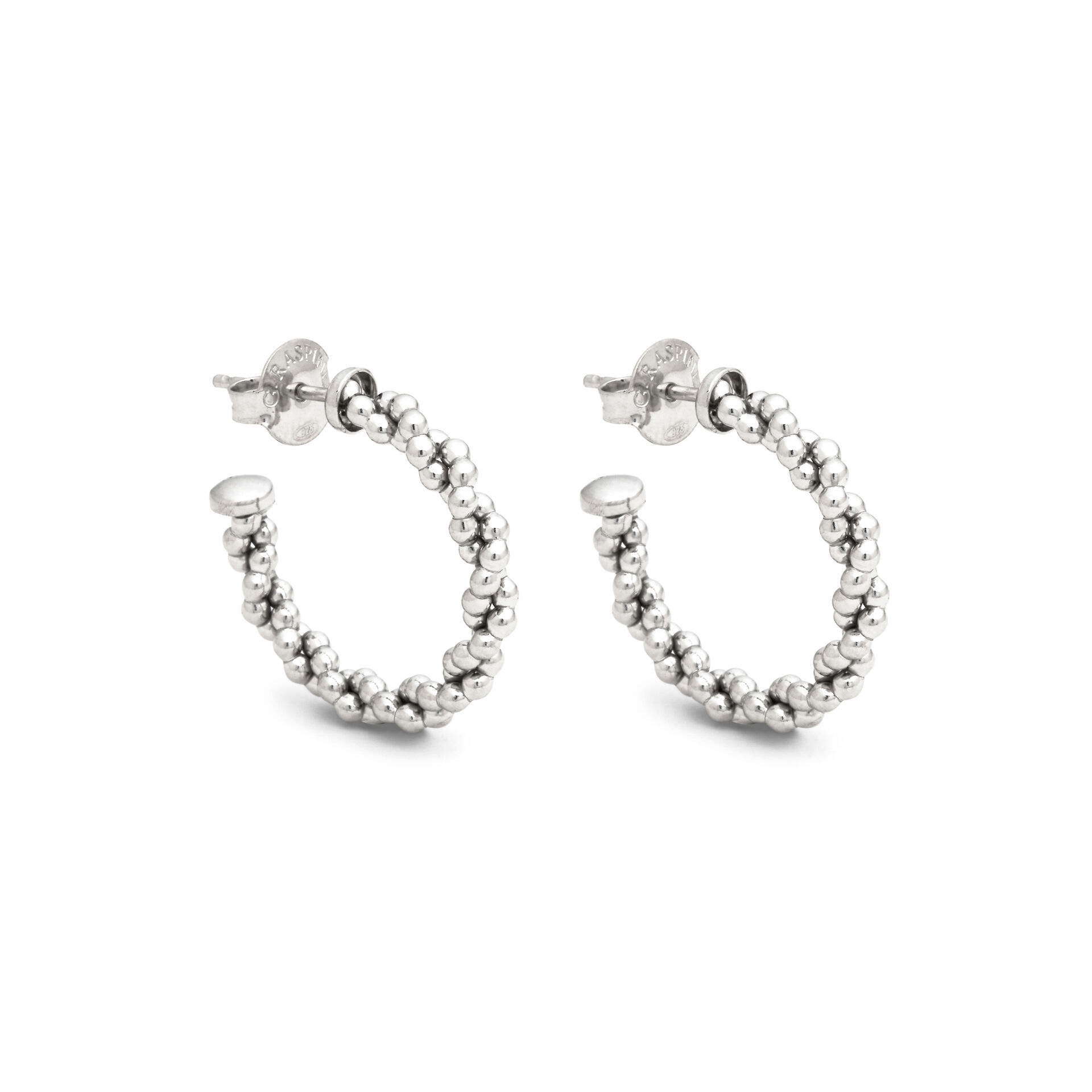 Petites Boucles D'Oreilles Créoles Tressées image number 0