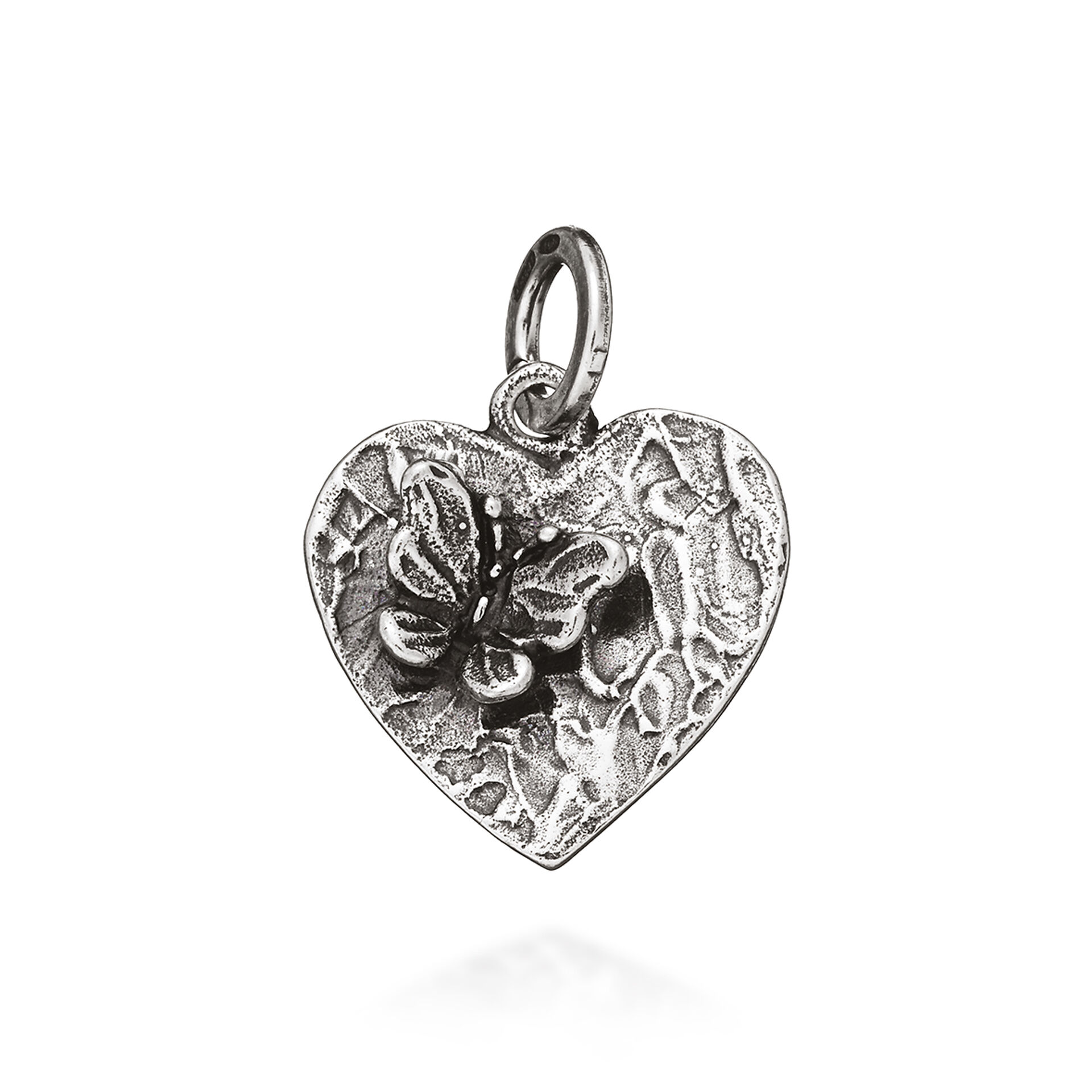 Butterfly heart Charm image number 0