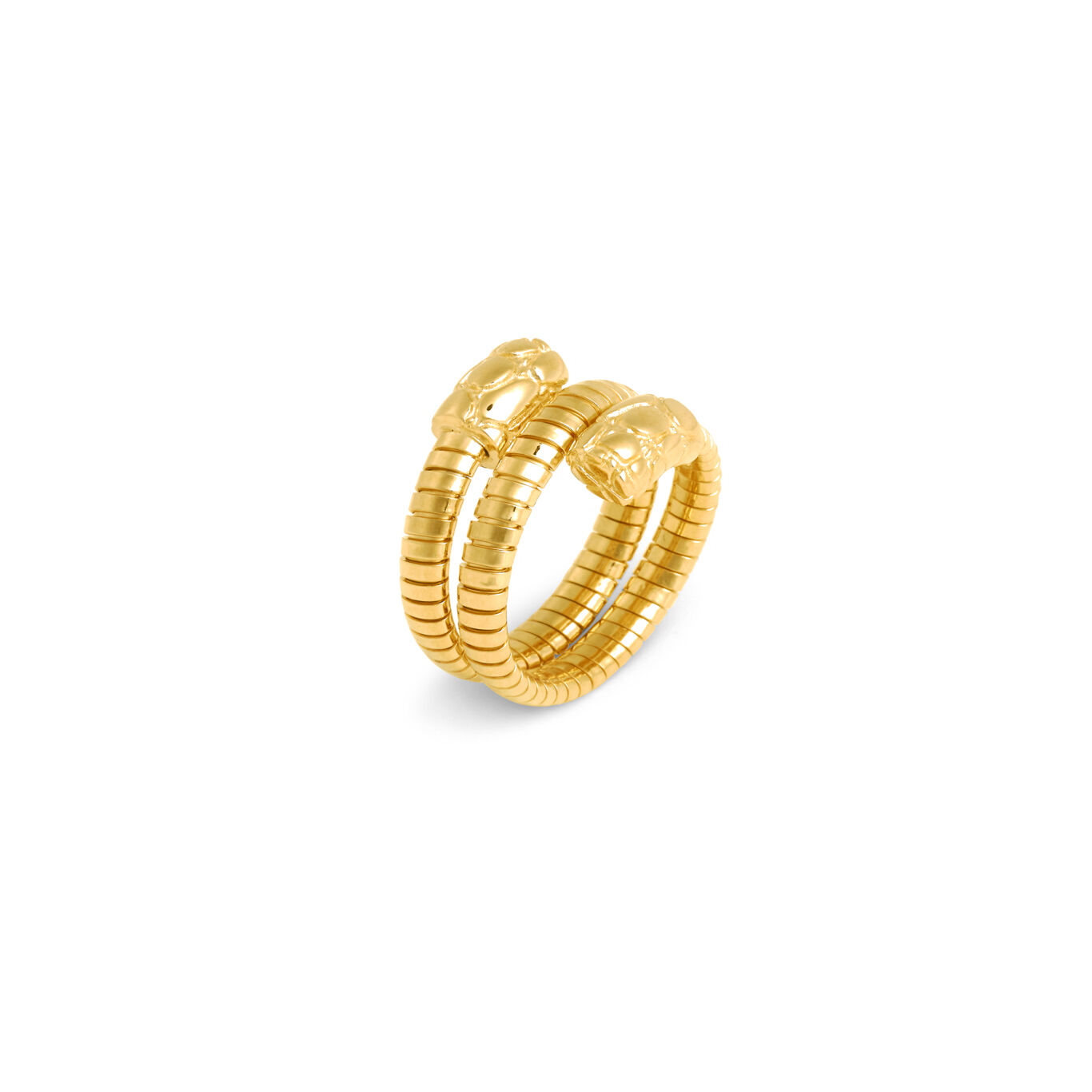 Bague Double Tubogas Croco