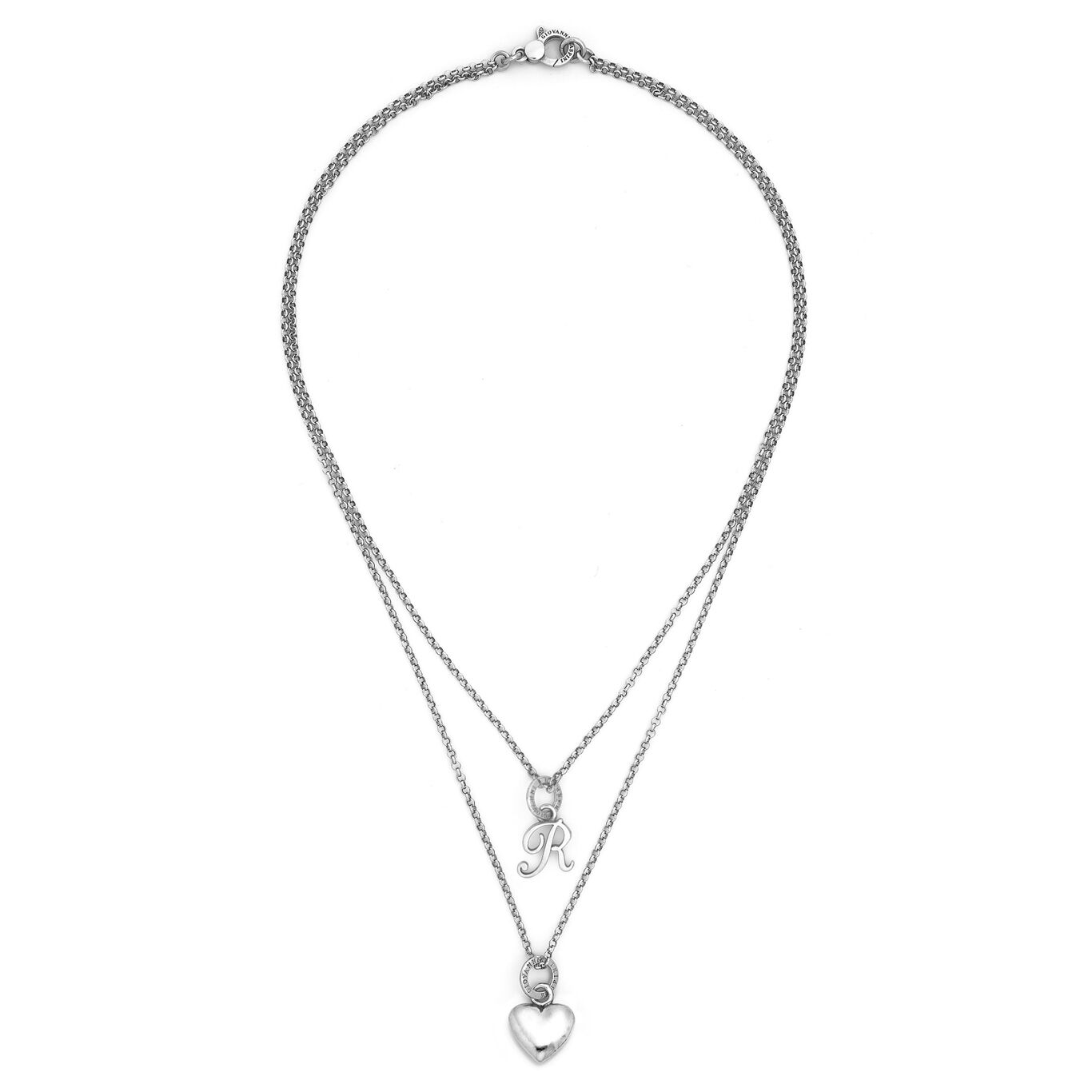 Collier Coeur et Lettre R