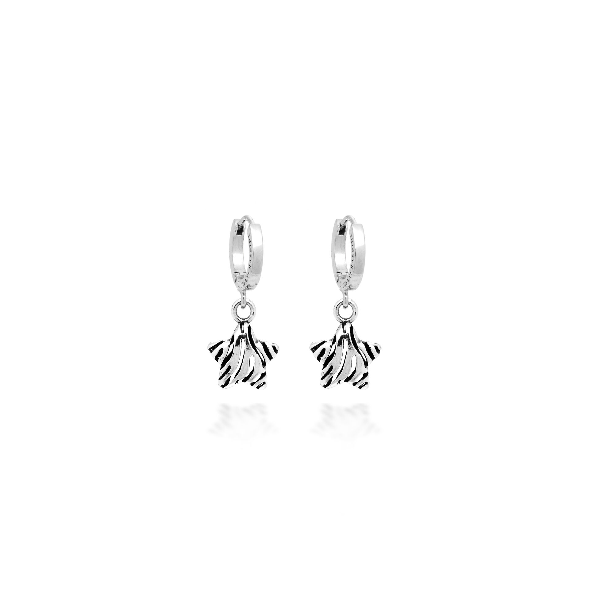 Pendientes Huggie Estrella Cebra image number 0