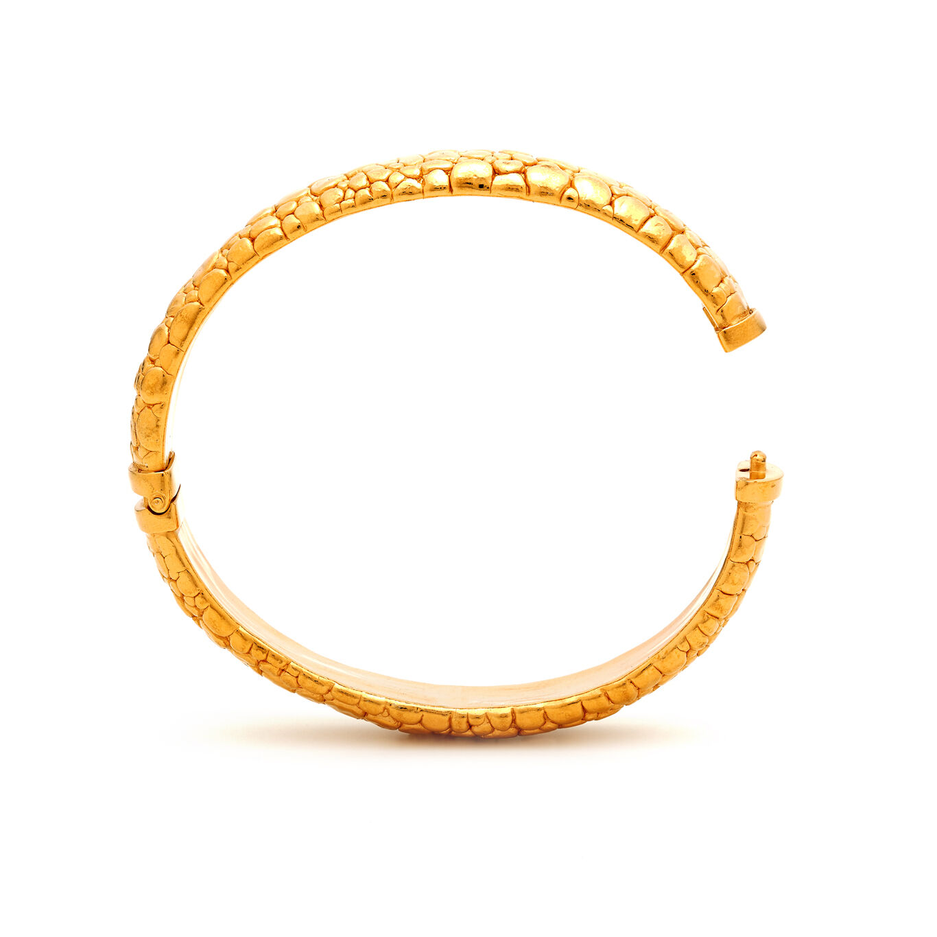 Bangle Croco Piccolo, Bracciale rigido in Argento 925 dorato_image number 3_Giovanni Raspini