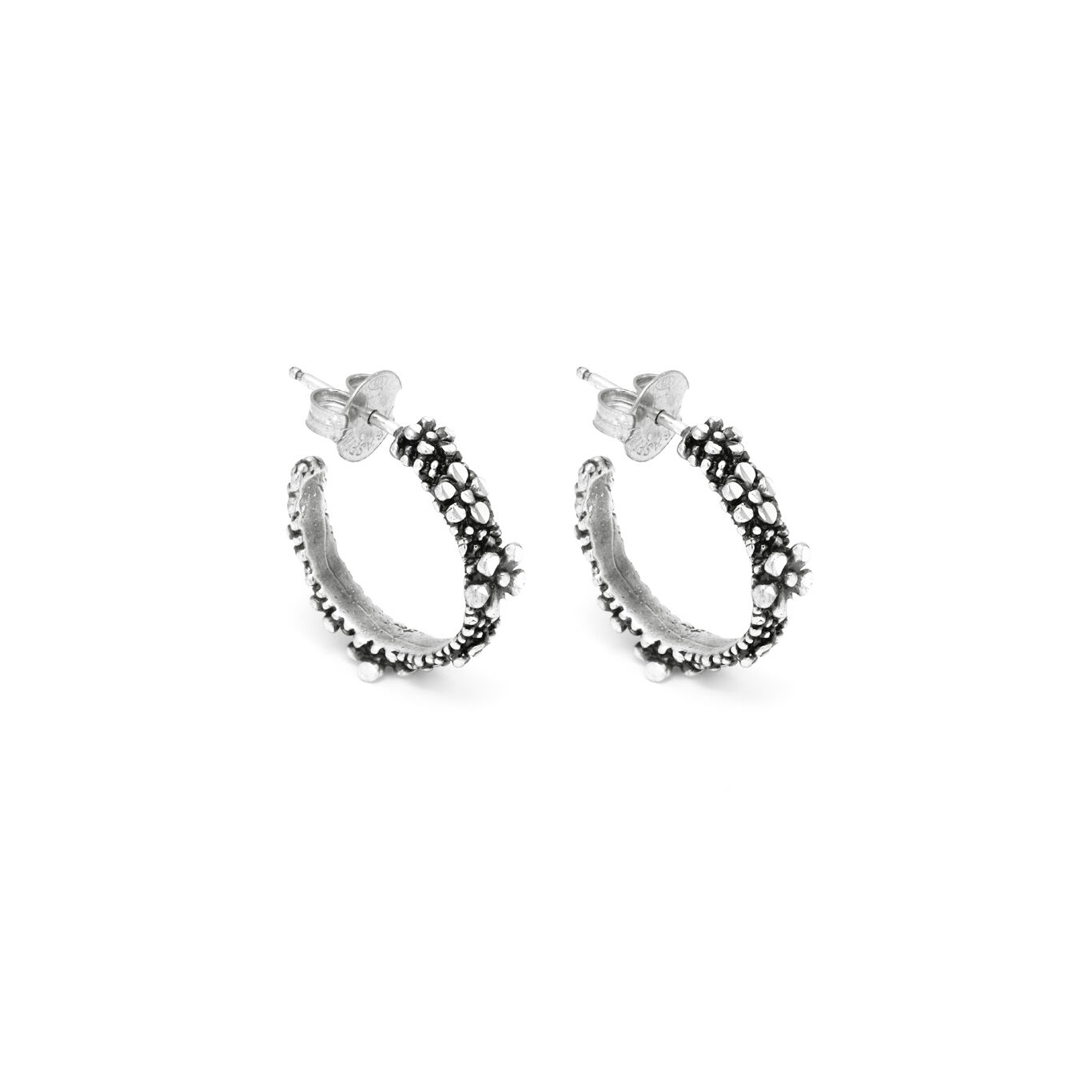 Wildflowers Hoop Earrings