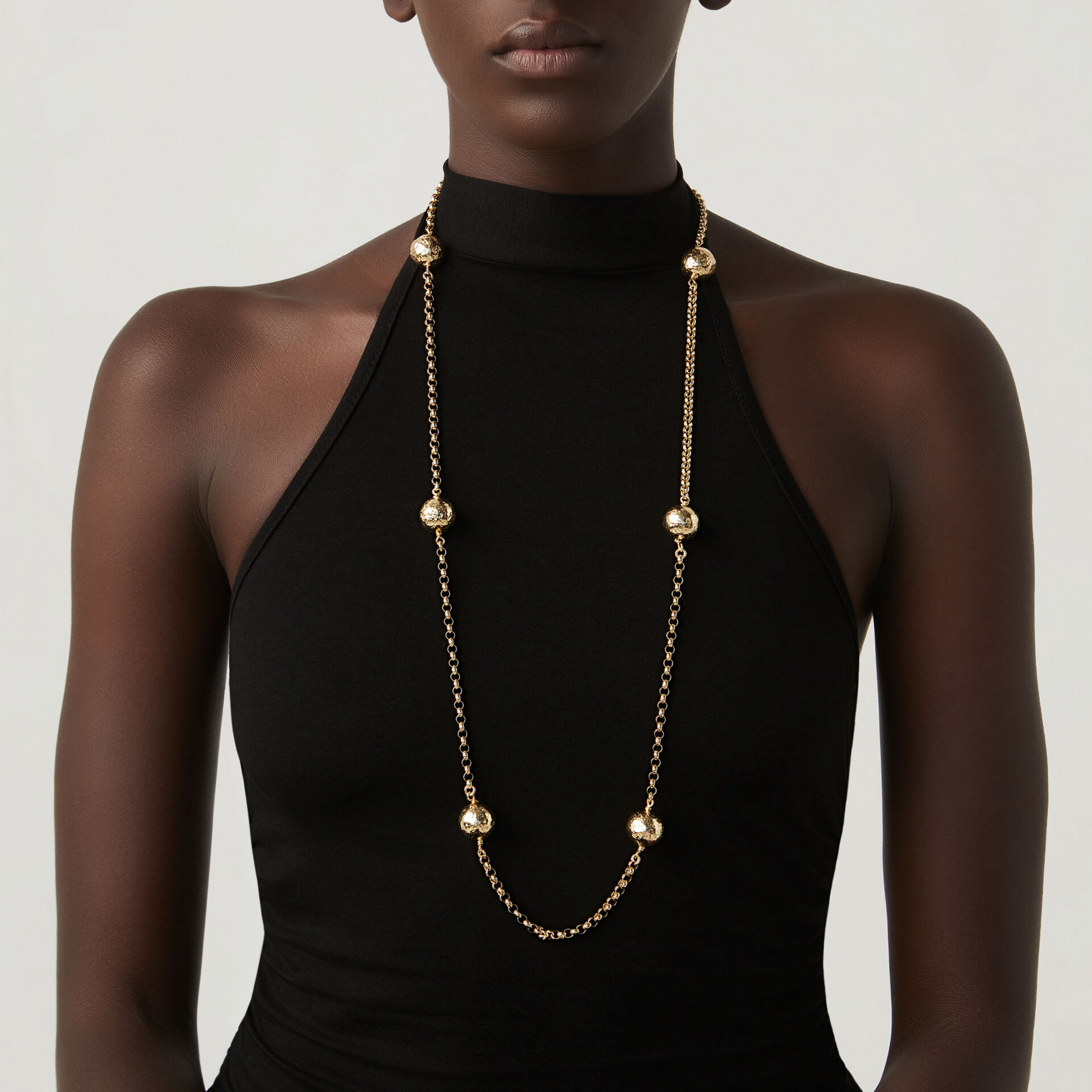 Super Bowl Chain Long Necklace image number 1