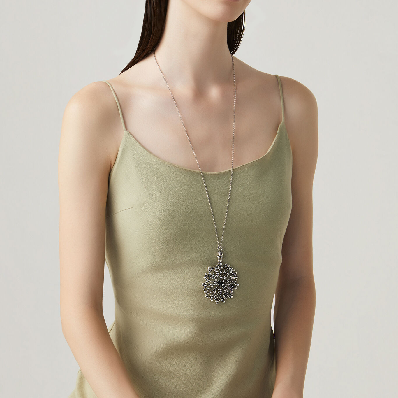 Pendente Perlage, Collana in Argento 925_image number 1_Giovanni Raspini