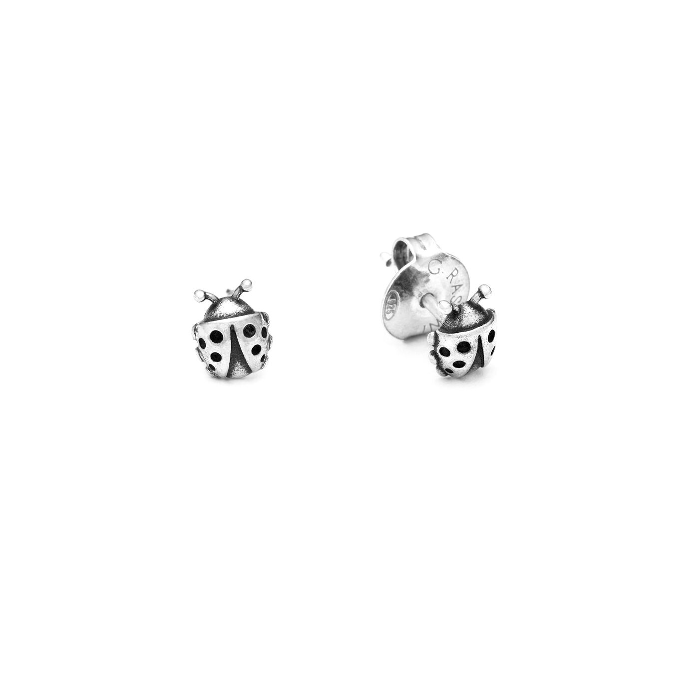 Ladybird Mini Earrings, Earrings in Sterling Silver_image number 2_Giovanni Raspini