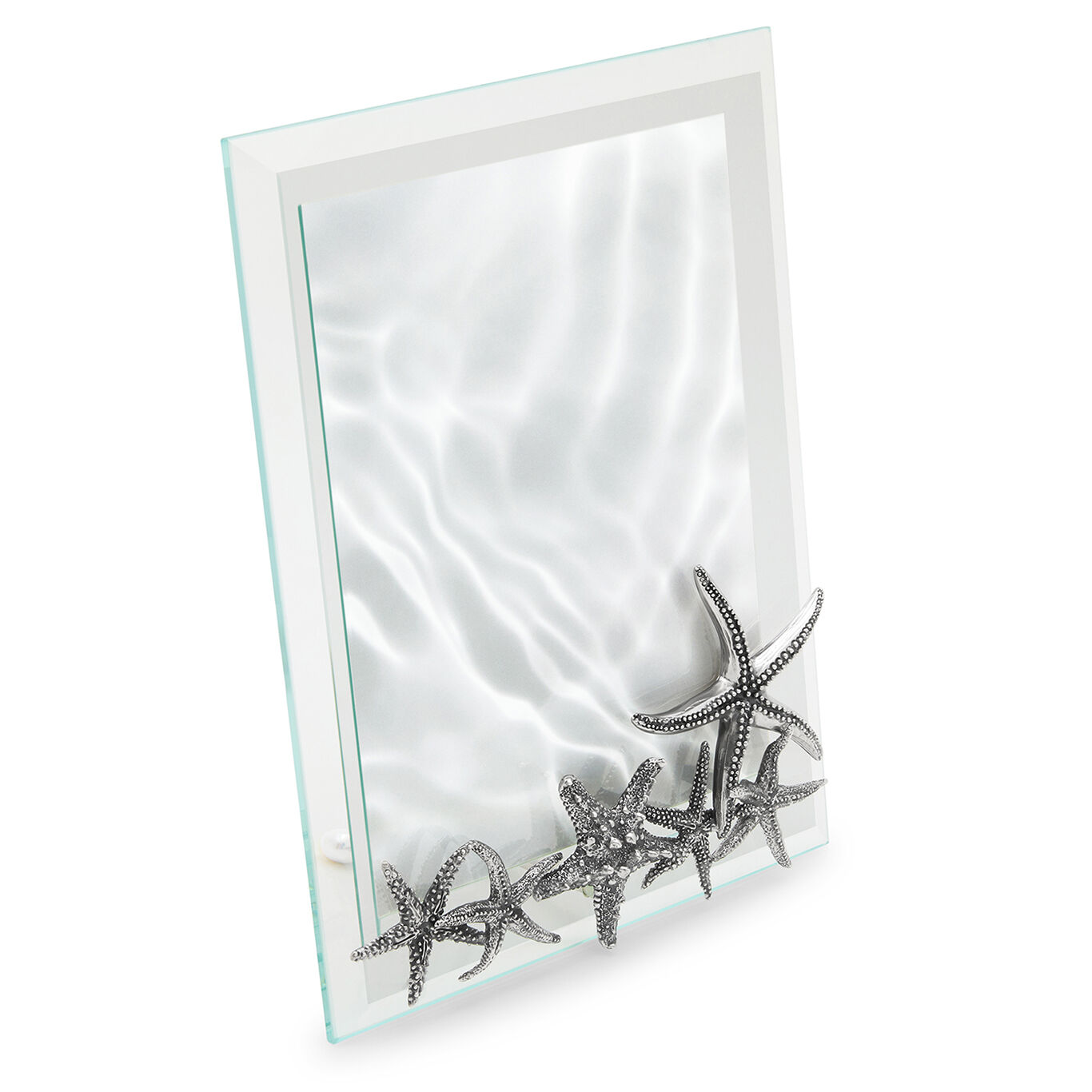 Sea Stars Large Light Frame, Bevelled glass and silver frame_image number 1_Giovanni Raspini