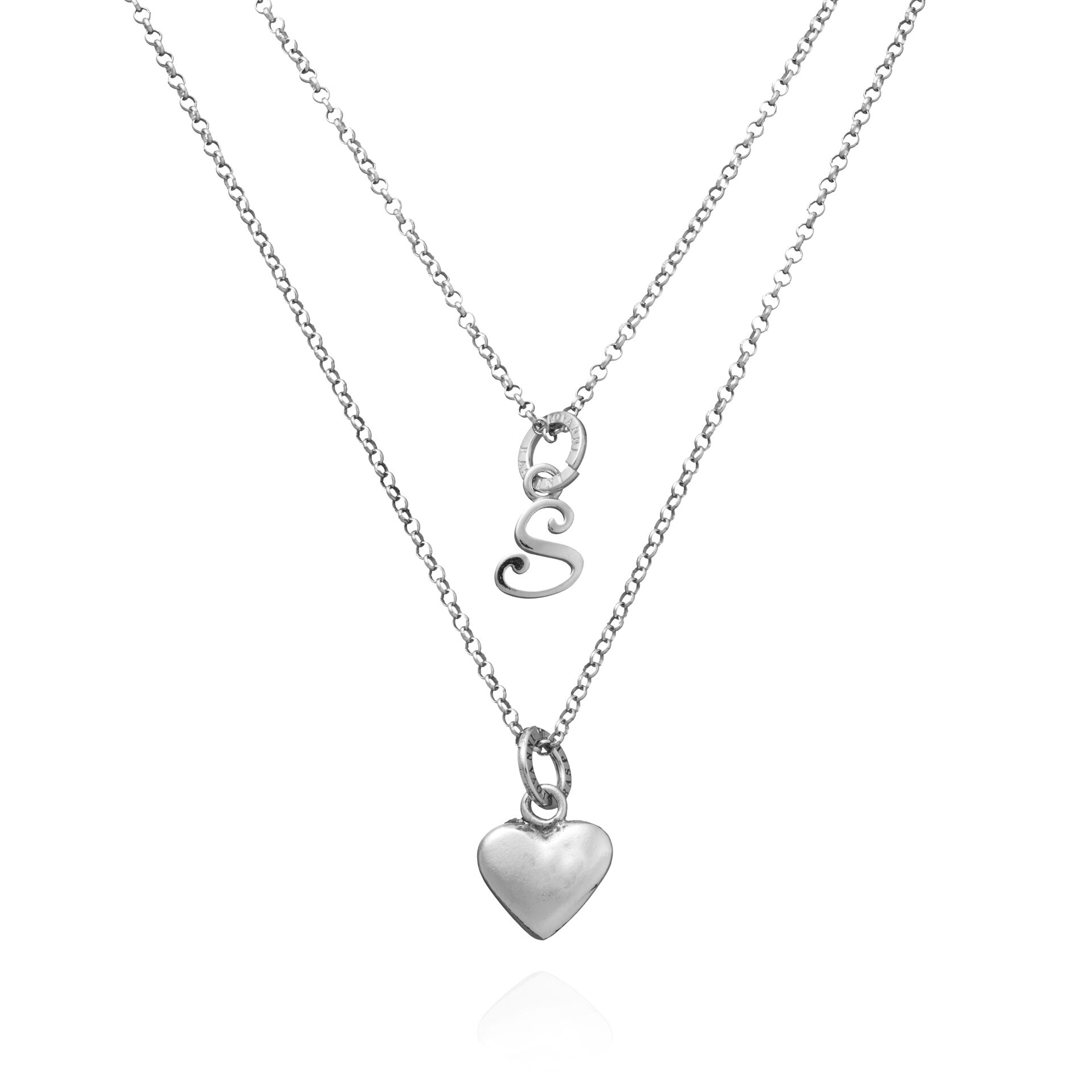 Collar Coraz&oacute;n y Letras S image number 0