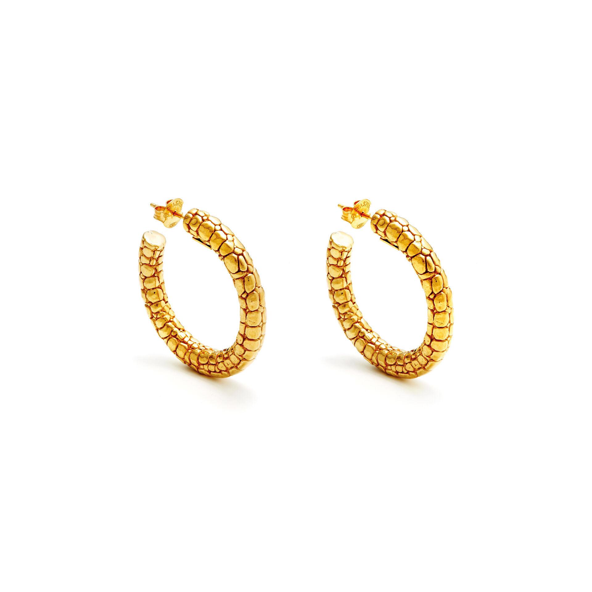 Croco Hoop Earrings image number 0