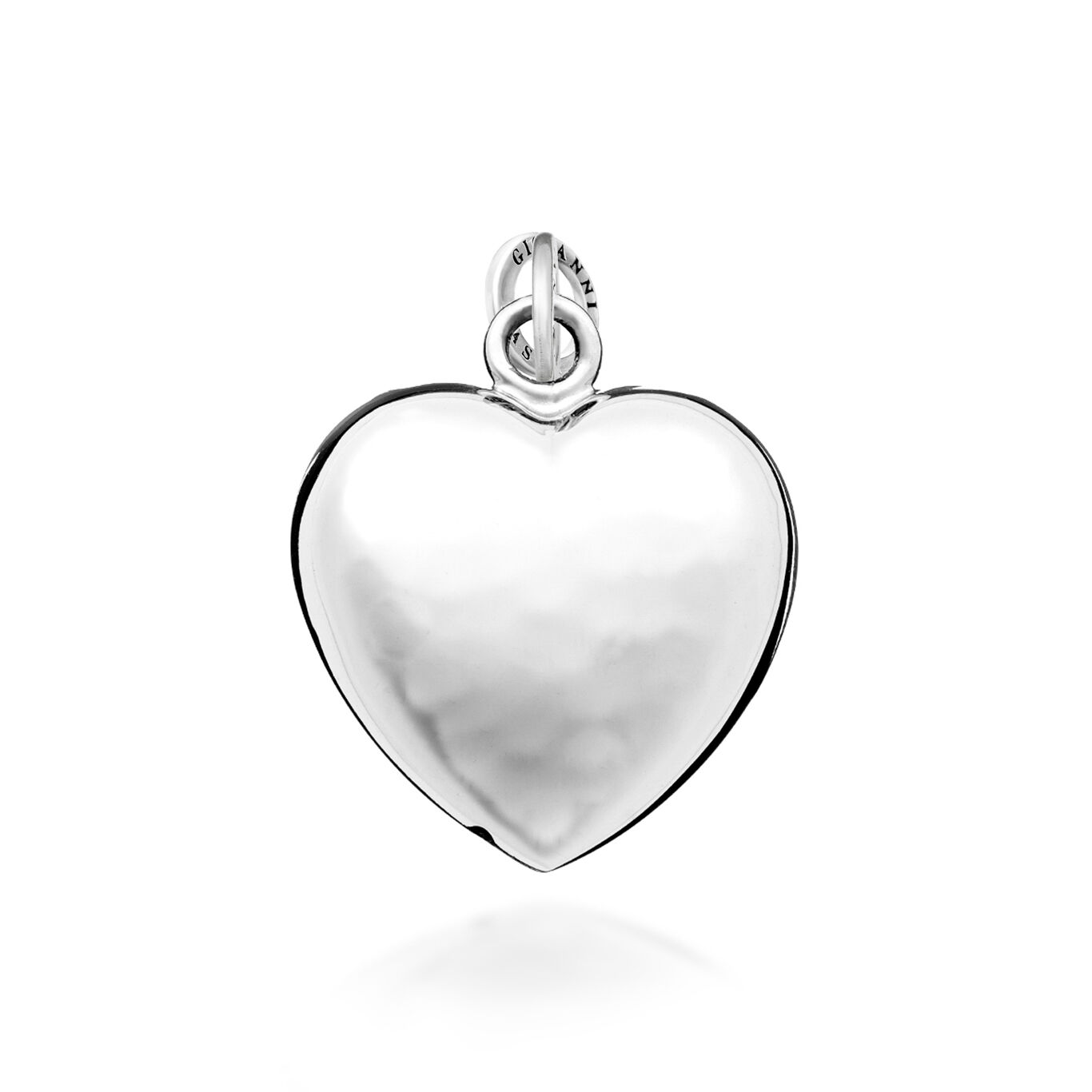 Small Hammered Heart Charm