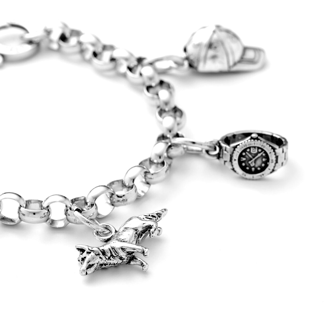 Charm Deutscher Schäferhund, Charm aus Silber 925_image number 1_Giovanni Raspini