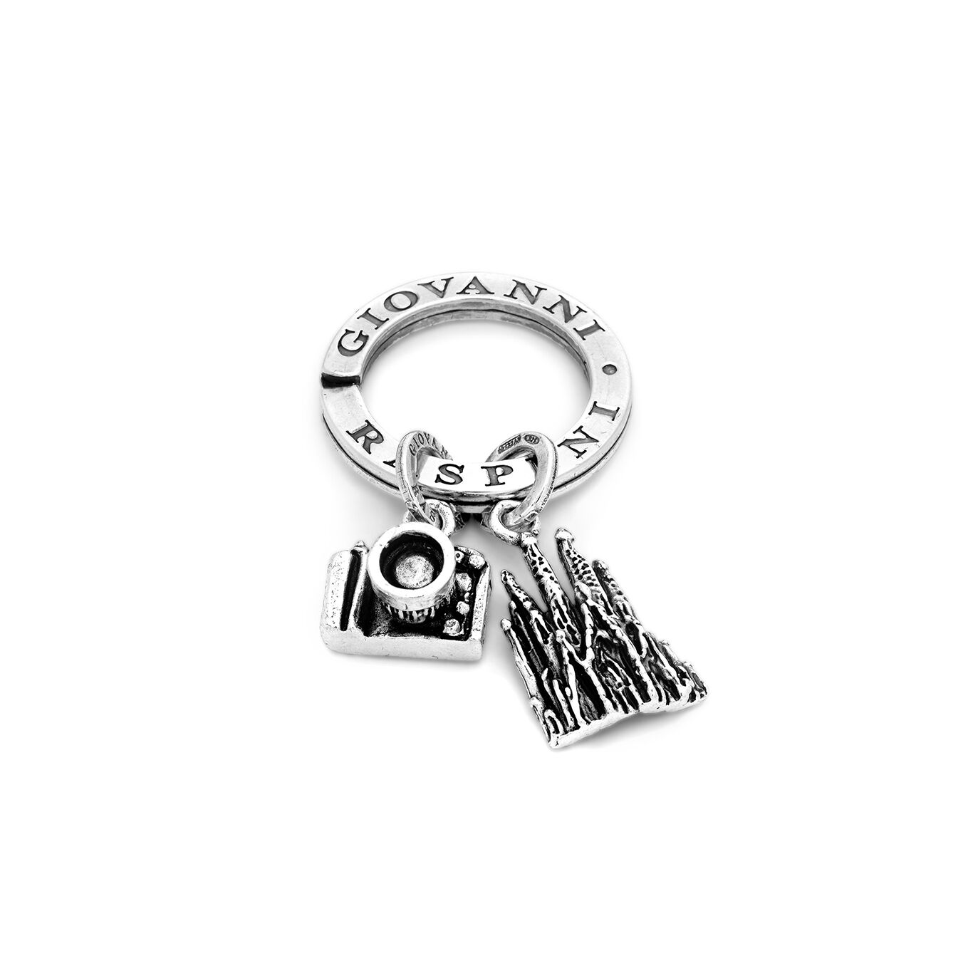 Barcelona Key ring, Key ring in Sterling Silver_image number 0_Giovanni Raspini