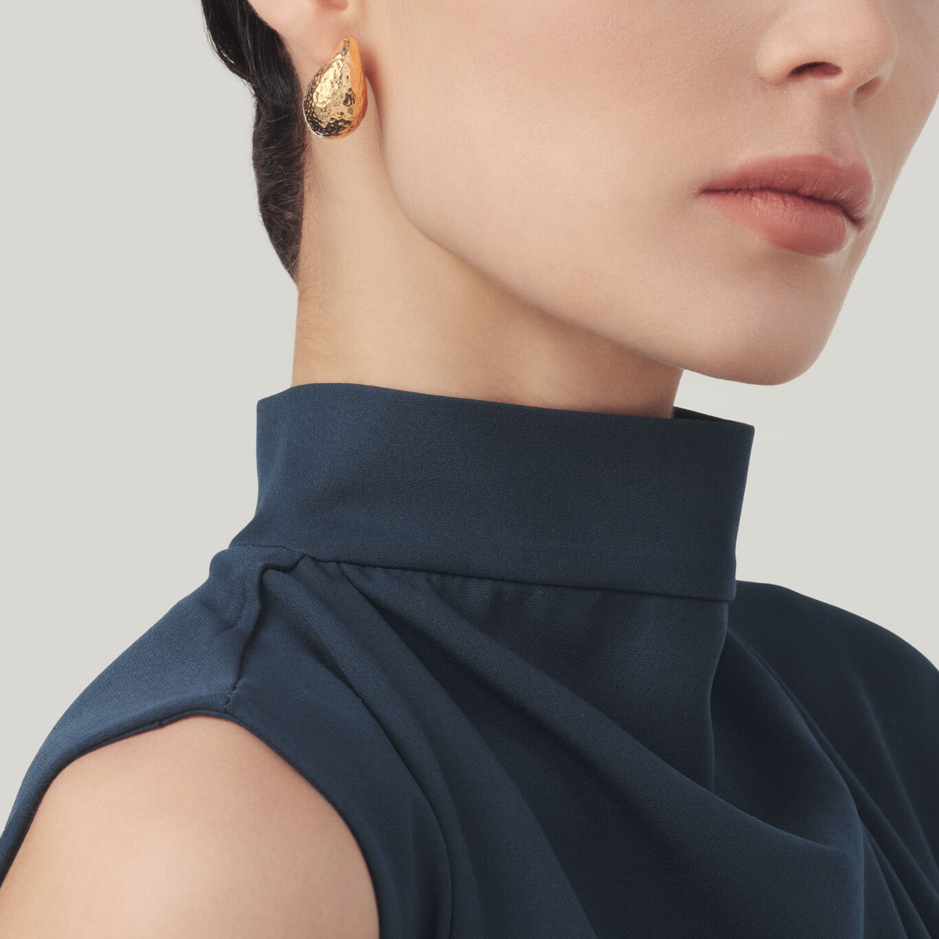 Hammered Droplet Earrings