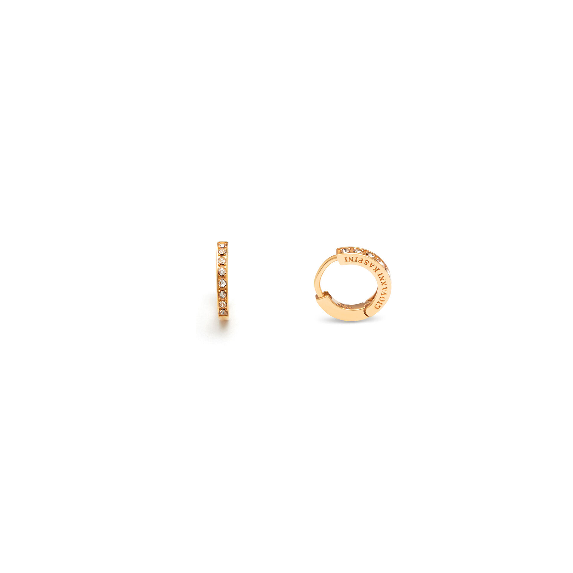 Boucles D&rsquo;Oreilles Huggie Cristaux image number 2