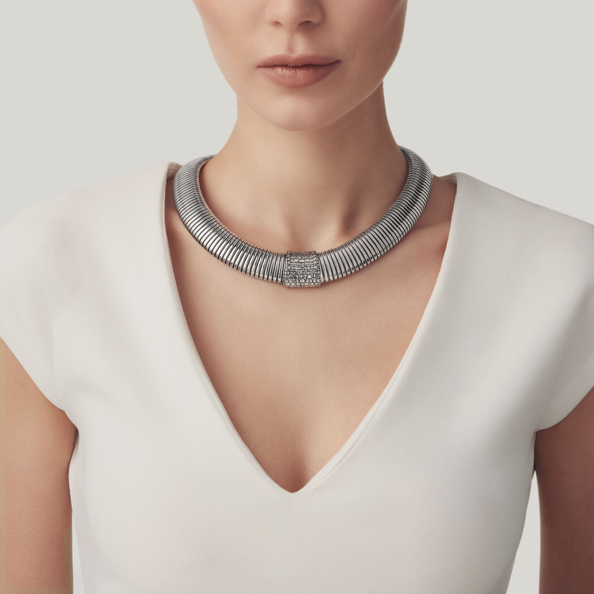 Collana Tubogas Croco Grande image number 1
