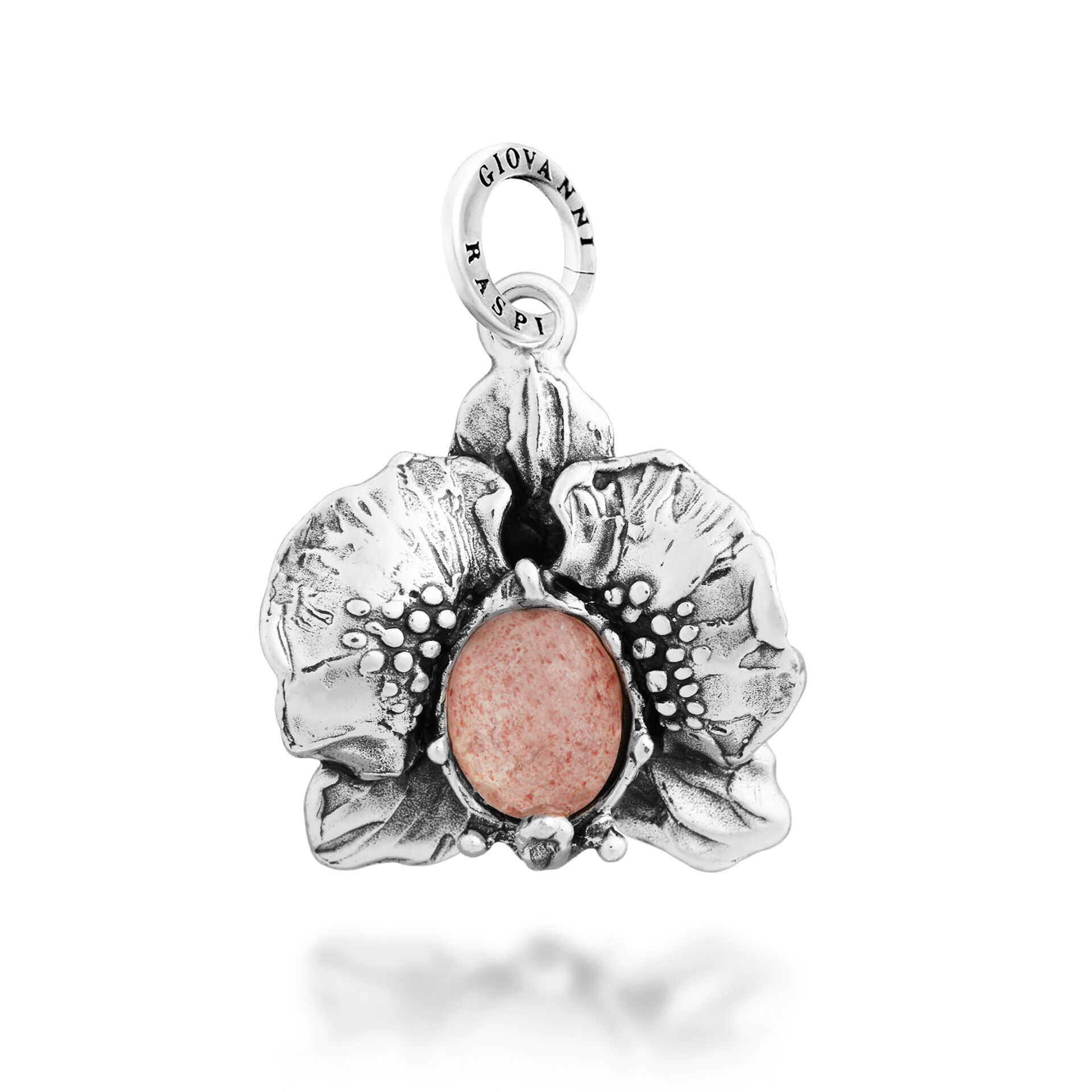 Cabochon Orchid Charm image number 0