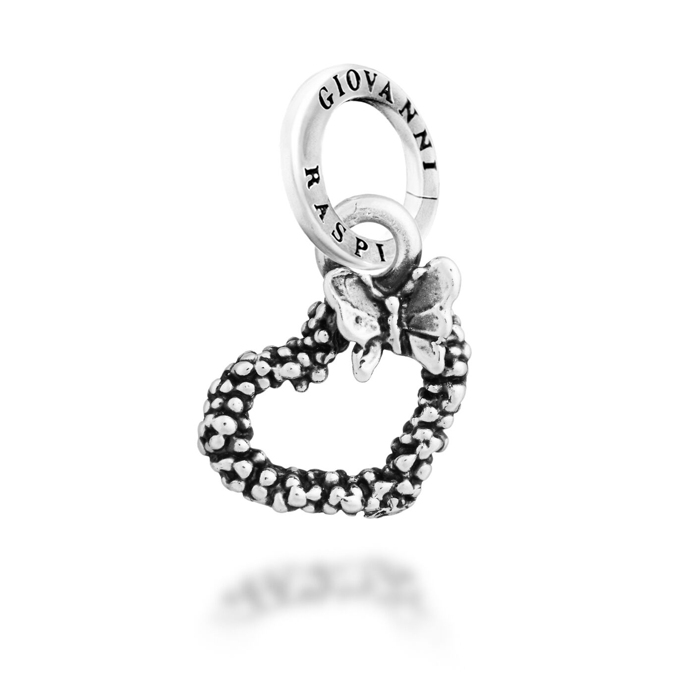 Wattle and Butterfly Heart Charm