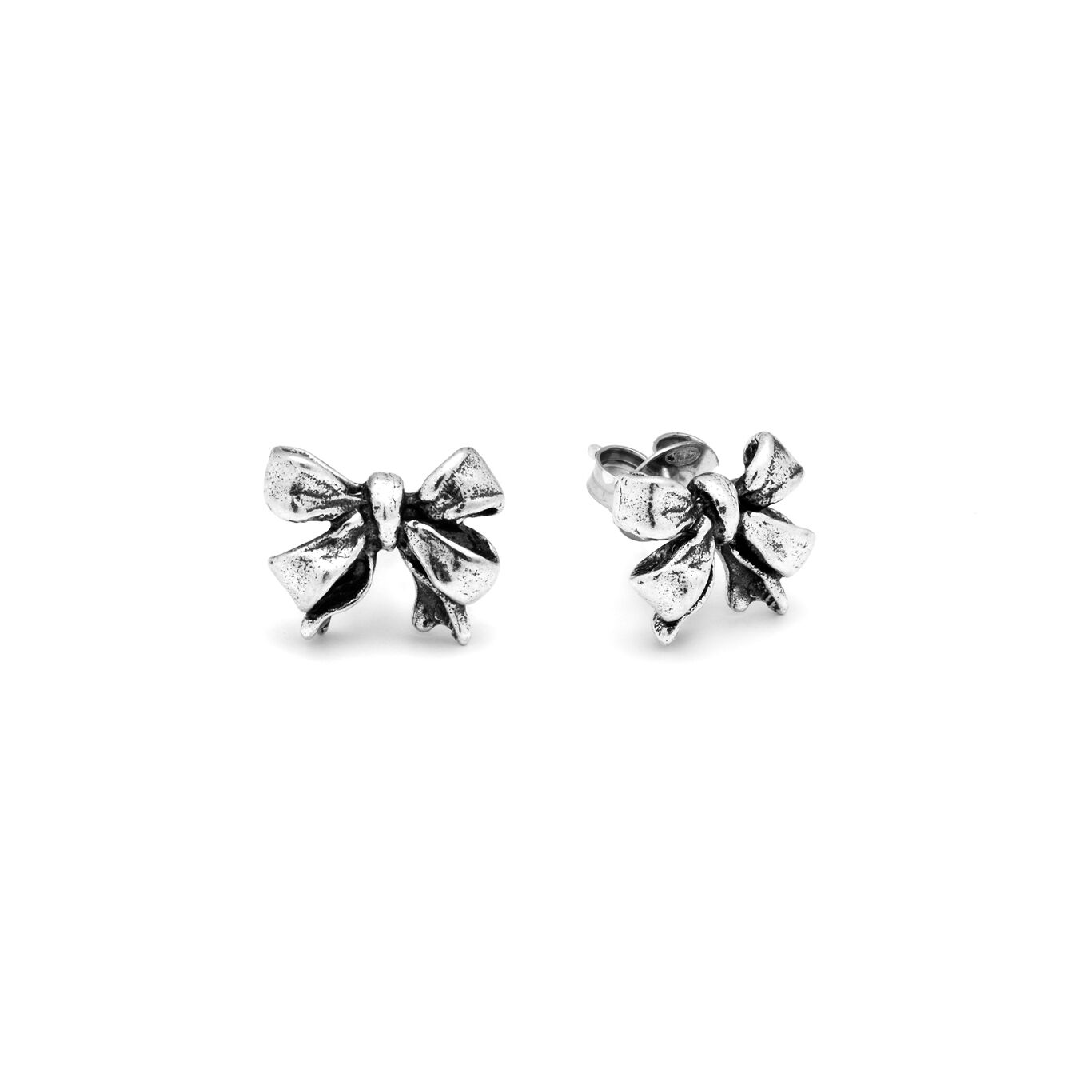 Boucles D'Oreilles N&oelig;ud, Moyen Mod&egrave;le, Boucles d'oreilles en argent massif_image number 2_Giovanni Raspini