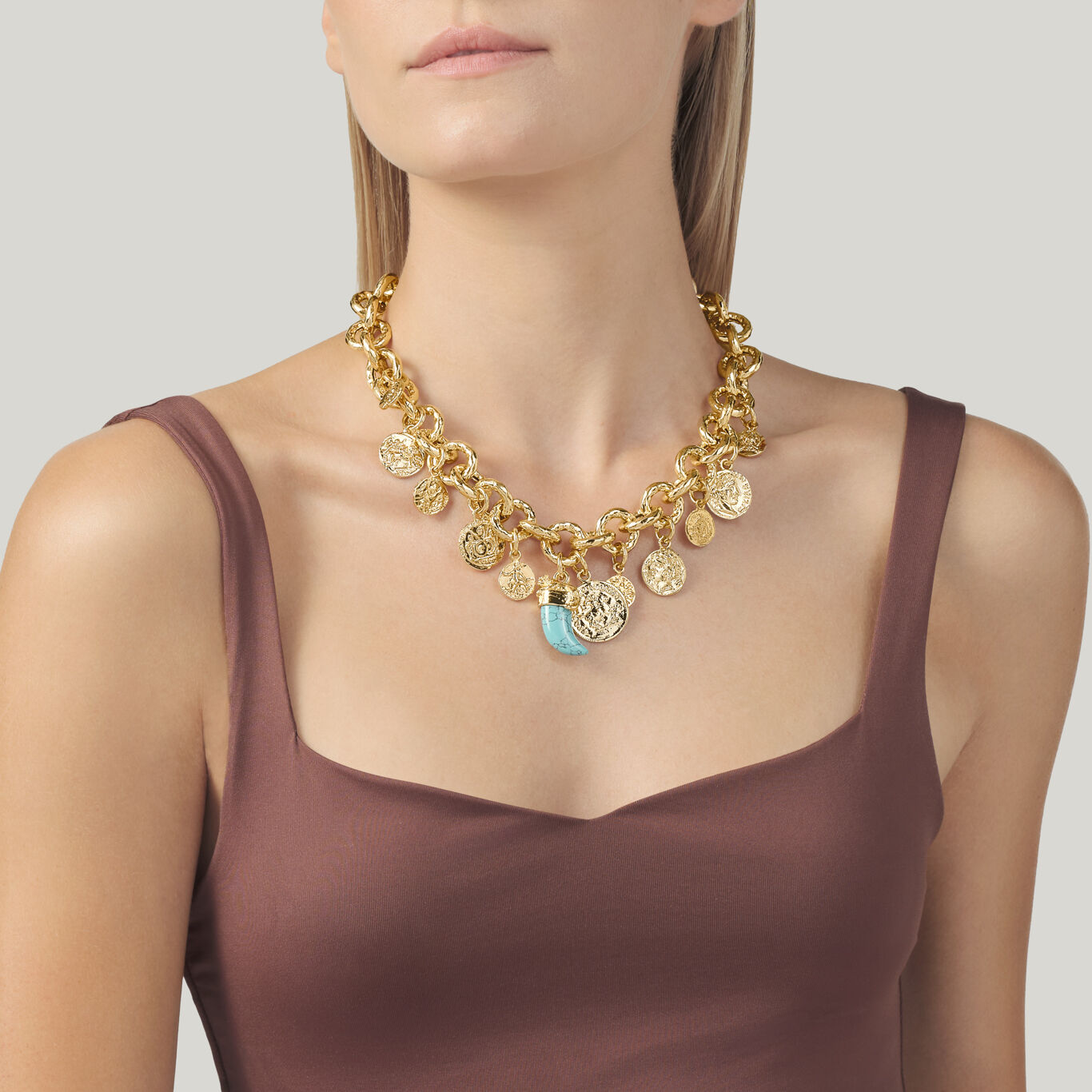 Pueblo Coins Big Necklace