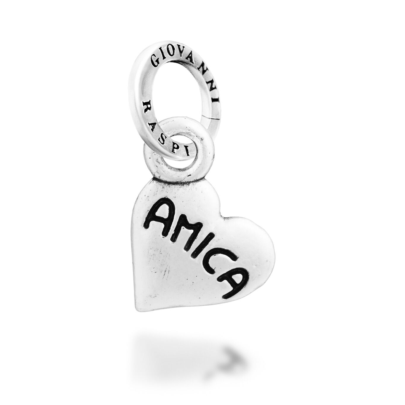 Heart "Amica" Charm