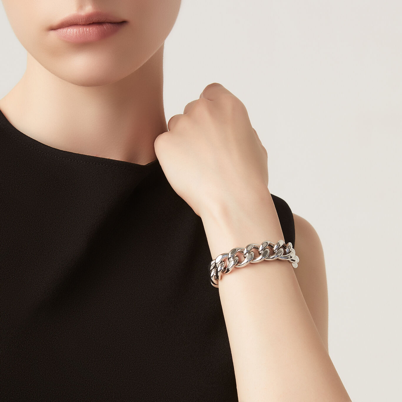 Flat Wave Bracelet, Bracelet in Sterling Silver_image number 1_Giovanni Raspini