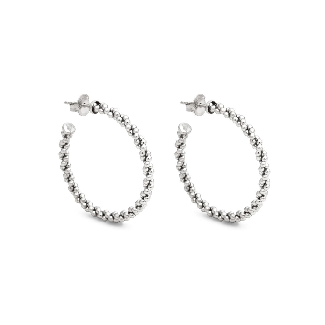 Wheat Chain Big Hoop Earrings