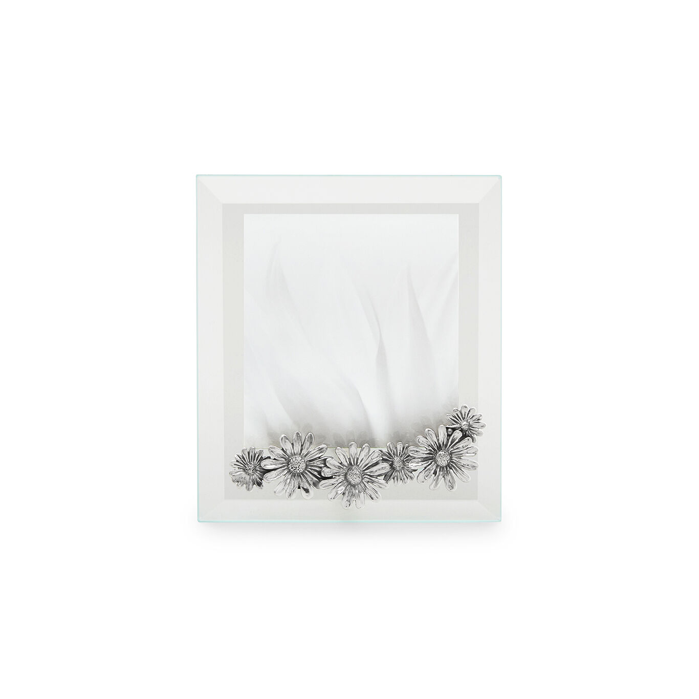 Daisies Small Light Frame, Bevelled glass and silver frame_image number 0_Giovanni Raspini