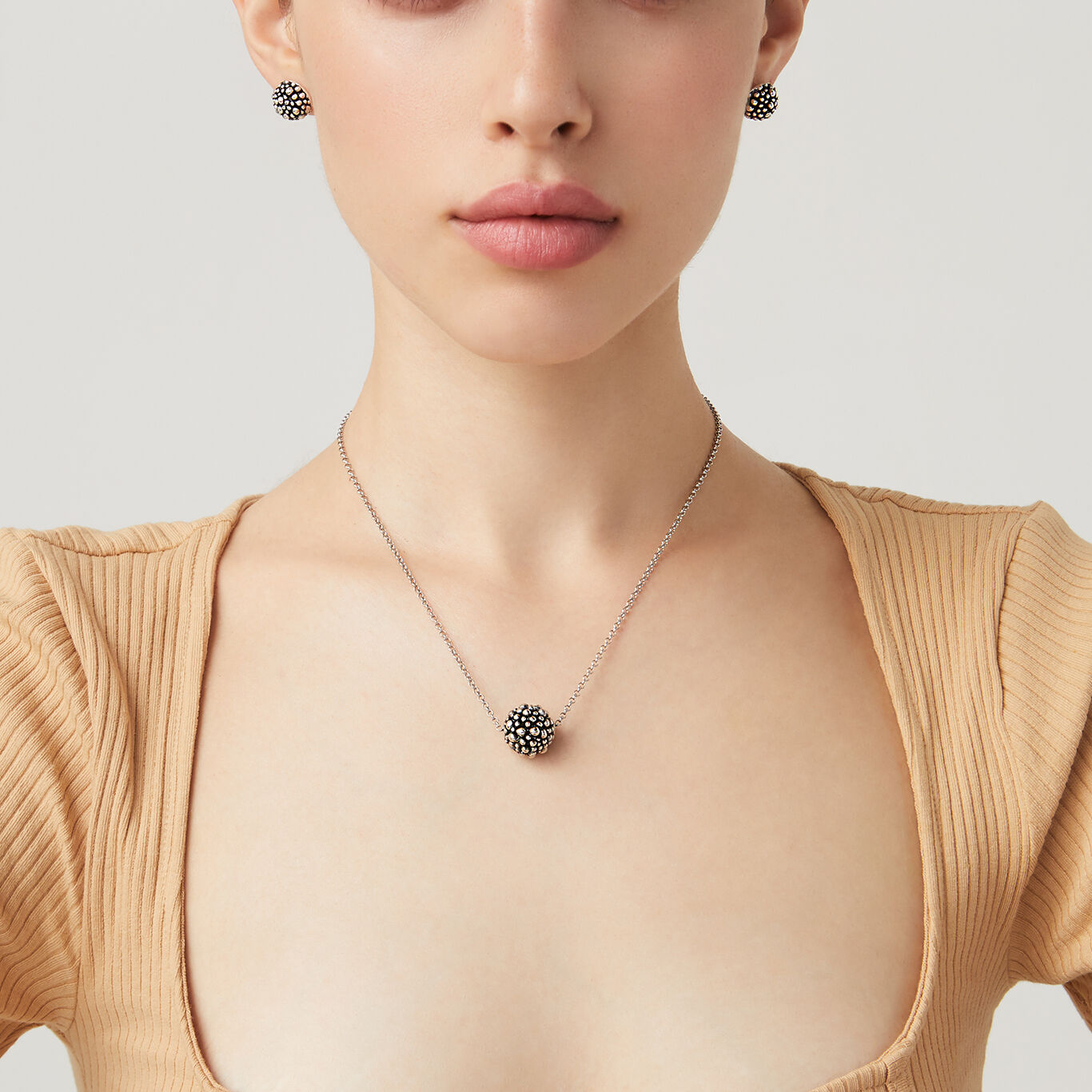 Orecchini Boule Perlage, Orecchini in Argento 925_image number 2_Giovanni Raspini