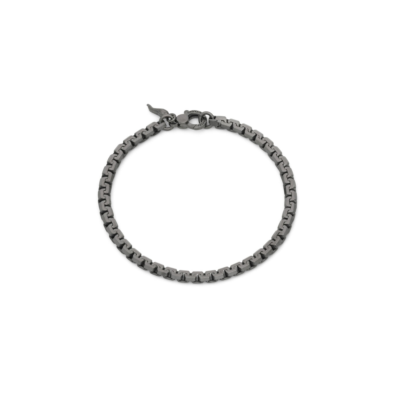 Pulsera De Malla Griega Negra