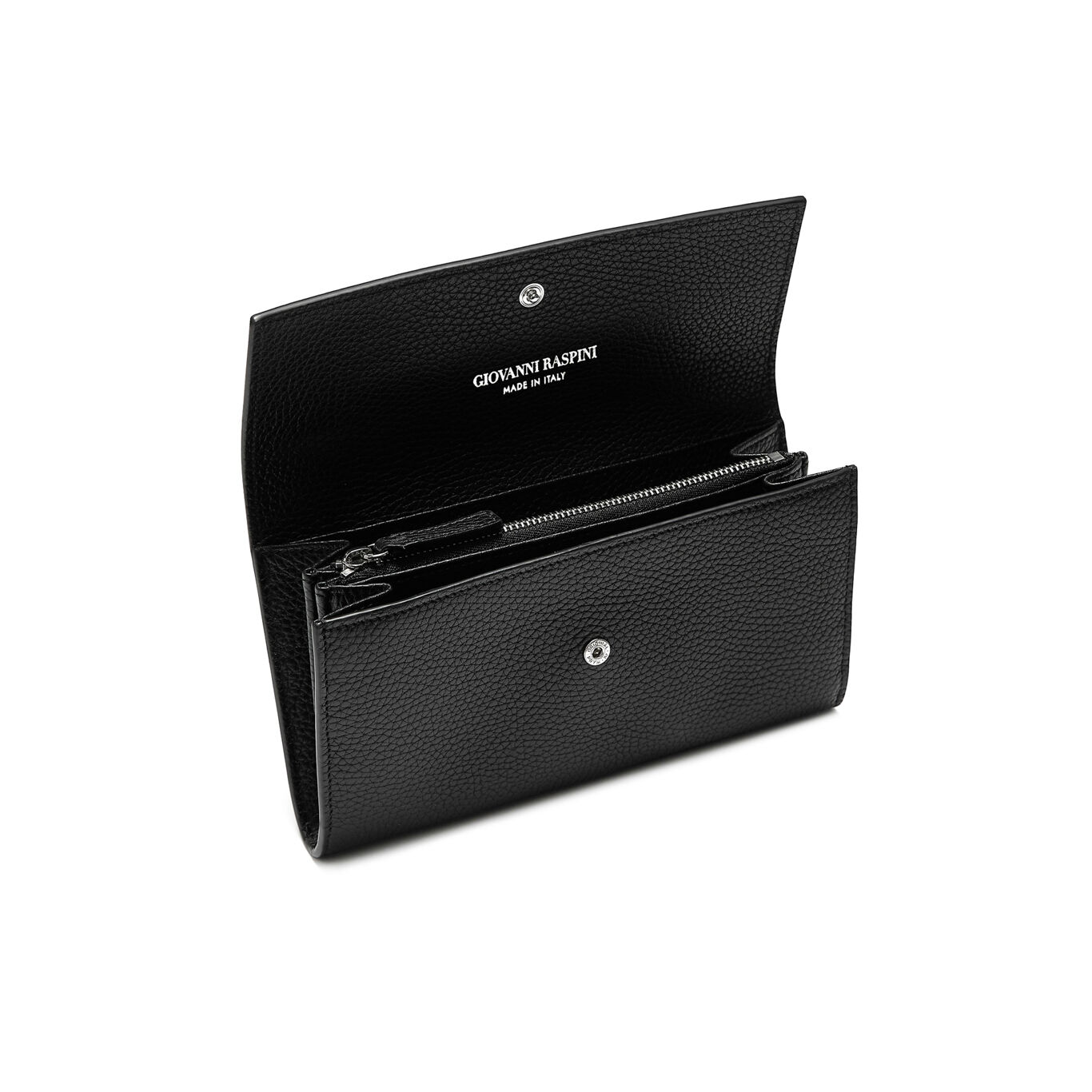 Geldb&ouml;rse Continental Gro&szlig; gepr&auml;gtes Leder, Geldb&ouml;rse aus Leder mit ikonischer Dekoration aus Silber 925_image number 2_Giovanni Raspini