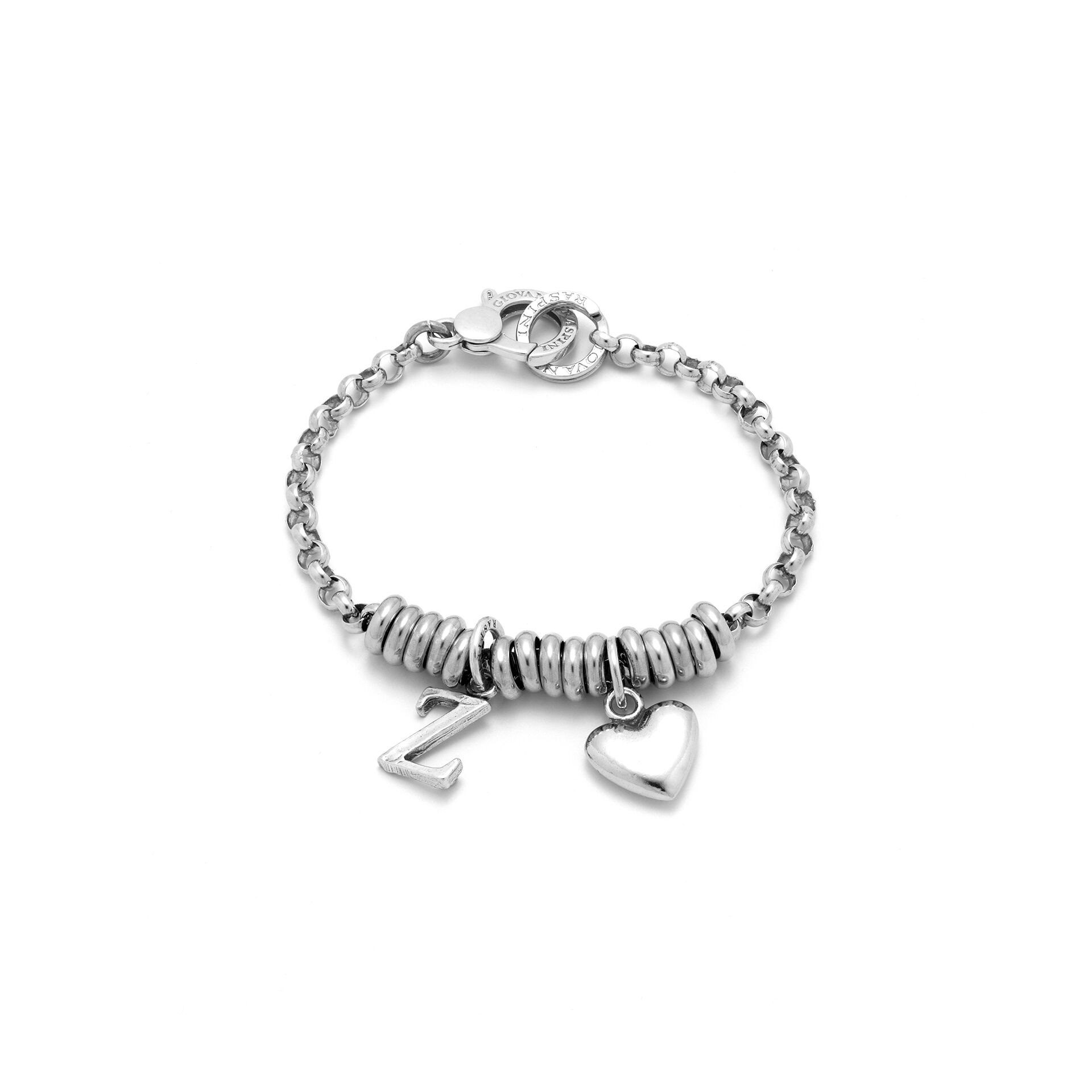 Bracelet with Heart and Letter A image number 0